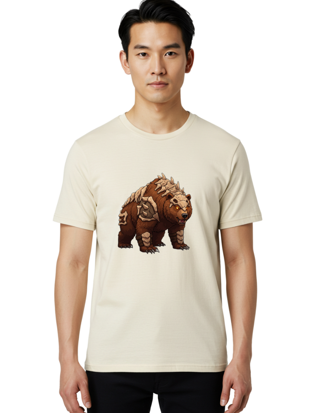 Bone-Bear Men'S Graphic Tee, 100% Cotton, Comfortable Casual Summer Wear, Machine Washable, Vintage Camera, Old Camera, Antique Camera, Black Camera, Classic Photography, Photography Equipment, Nostalgic Device, Film Camera, Camera Art Bae900
