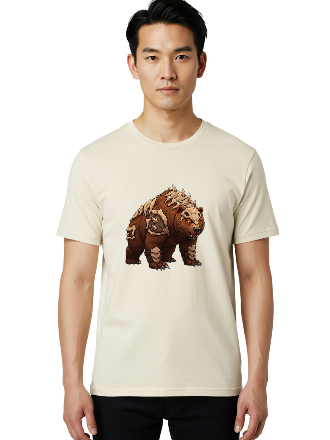 Bone-Bear Men'S Graphic Tee, 100% Cotton, Comfortable Casual Summer Wear, Machine Washable, Vintage Camera, Old Camera, Antique Camera, Black Camera, Classic Photography, Photography Equipment, Nostalgic Device, Film Camera, Camera Art Bae900