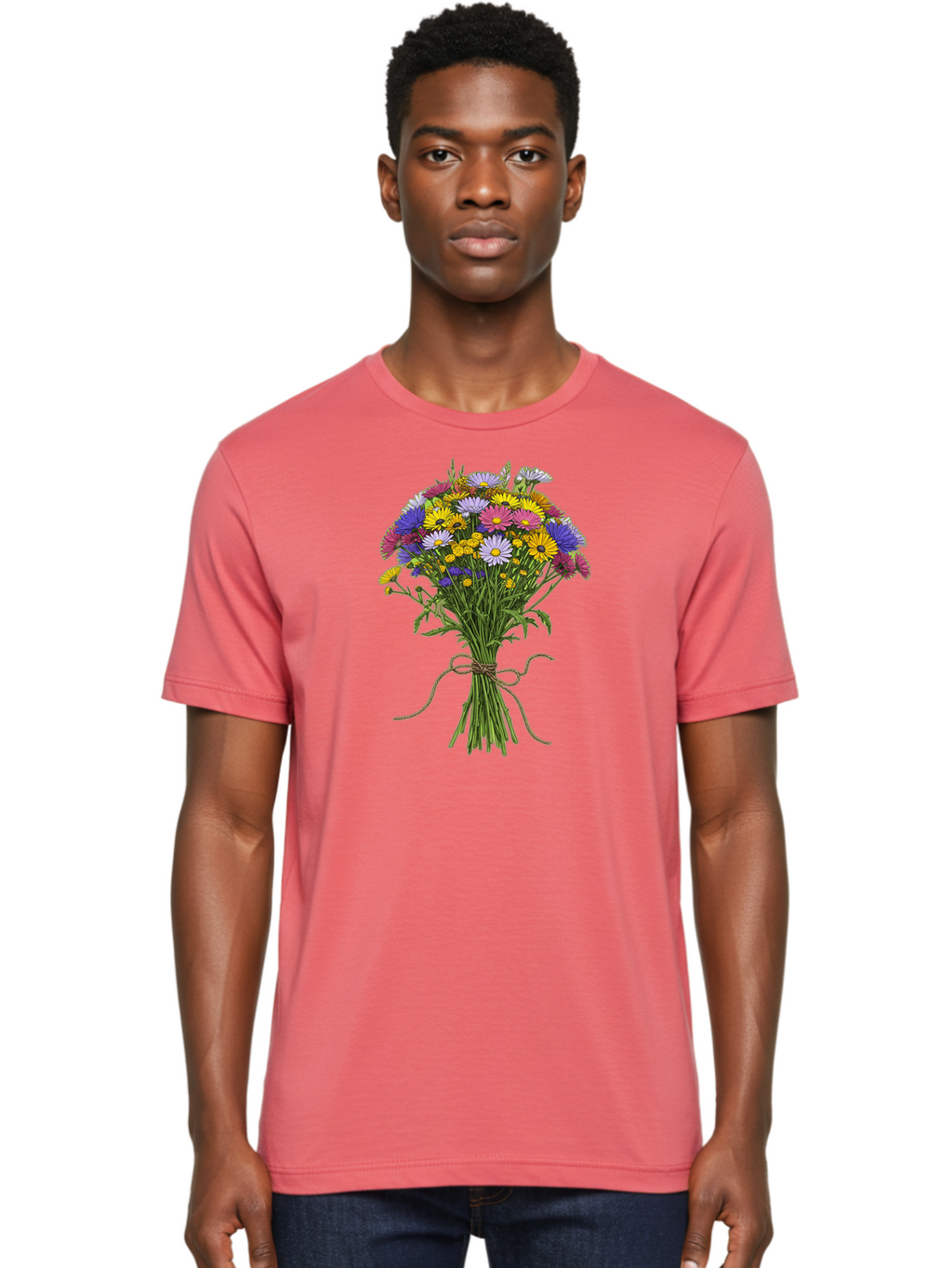 Bouquet-Of-Daisies Men'S Graphic Tee, 100% Cotton, Comfortable Casual Summer Wear, Machine Washable, Vintage Camera, Old Camera, Antique Camera, Black Camera, Classic Photography, Photography Equipment, Nostalgic Device, Film Camera, Bae902