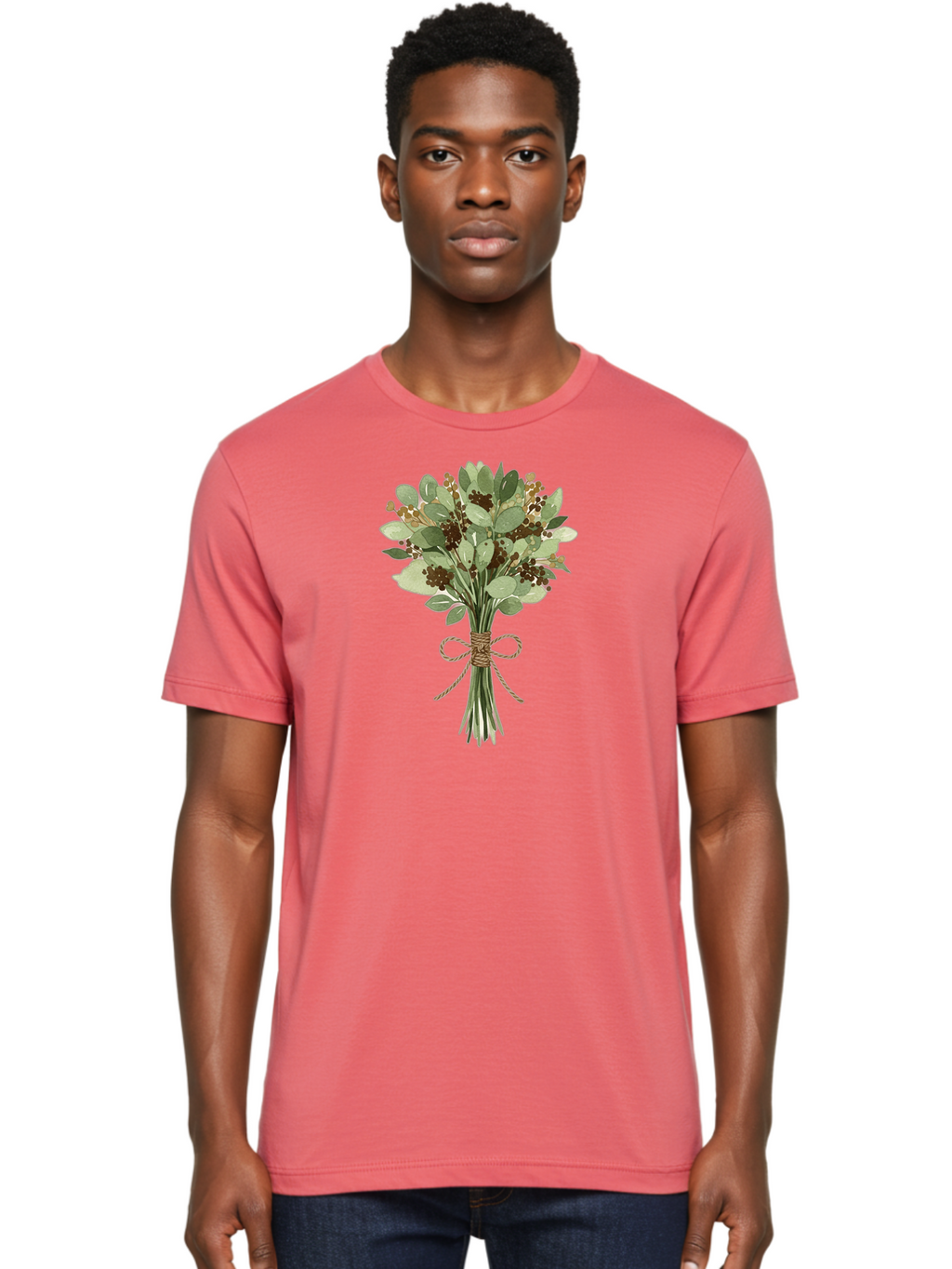 Bouquet-Of-Leaves-And-Berries Men'S Graphic Tee, 100% Cotton, Comfortable Casual Summer Wear, Machine Washable, Vintage Camera, Old Camera, Antique Camera, Black Camera, Classic Photography, Photography Equipment, Nostalgic Device, Bae903
