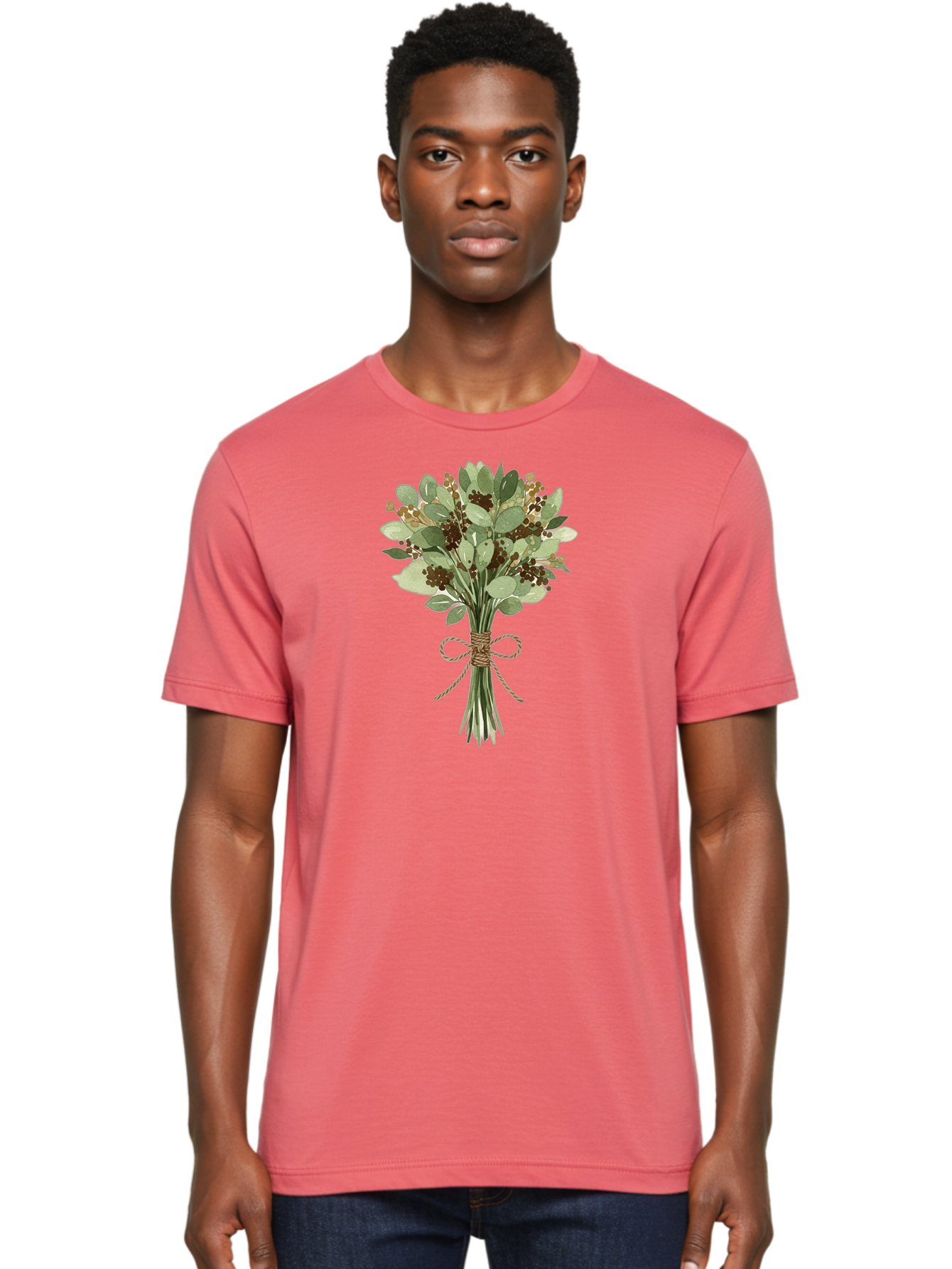 Bouquet-Of-Leaves-And-Berries Men'S Graphic Tee, 100% Cotton, Comfortable Casual Summer Wear, Machine Washable, Vintage Camera, Old Camera, Antique Camera, Black Camera, Classic Photography, Photography Equipment, Nostalgic Device, Bae903