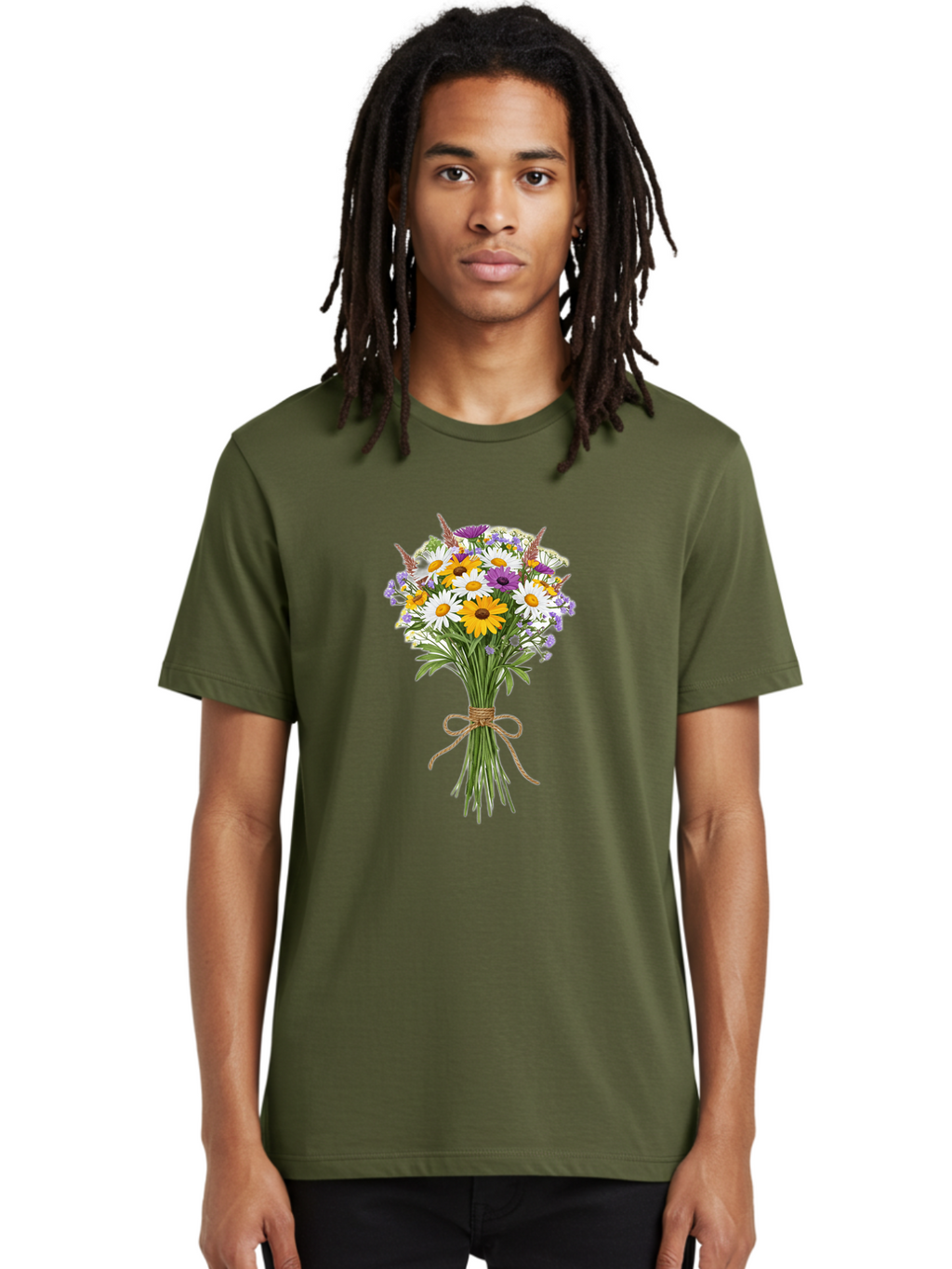 Bouquet-Of-Wildflowers Men'S Graphic Tee, 100% Cotton, Comfortable Casual Summer Wear, Machine Washable, Vintage Camera, Old Camera, Antique Camera, Black Camera, Classic Photography, Photography Equipment, Nostalgic Device, Film Camera, Bae904