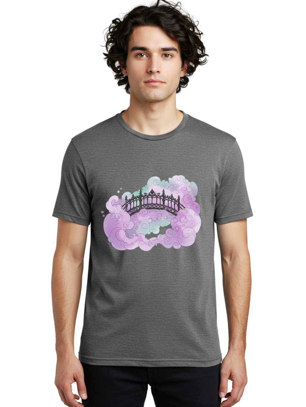 Bridge-In-Clouds Men'S Graphic Tee, 100% Cotton, Comfortable Casual Summer Wear, Machine Washable, Vintage Camera, Old Camera, Antique Camera, Black Camera, Classic Photography, Photography Equipment, Nostalgic Device, Film Camera, Camera Art Bae906