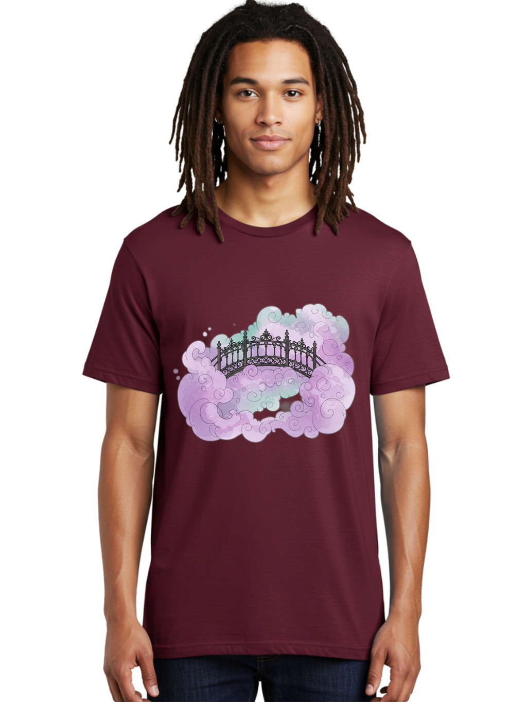 Bridge-In-Clouds Men'S Graphic Tee, 100% Cotton, Comfortable Casual Summer Wear, Machine Washable, Vintage Camera, Old Camera, Antique Camera, Black Camera, Classic Photography, Photography Equipment, Nostalgic Device, Film Camera, Camera Art Bae906