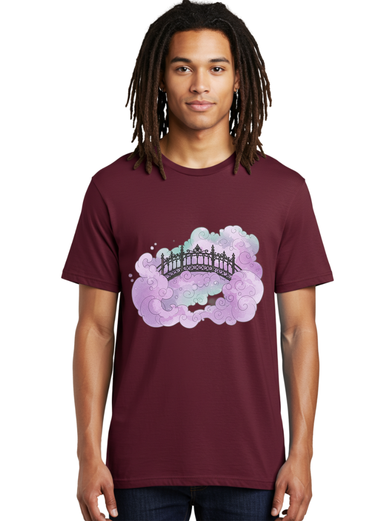 Bridge-In-Clouds Men'S Graphic Tee, 100% Cotton, Comfortable Casual Summer Wear, Machine Washable, Vintage Camera, Old Camera, Antique Camera, Black Camera, Classic Photography, Photography Equipment, Nostalgic Device, Film Camera, Camera Art Bae906