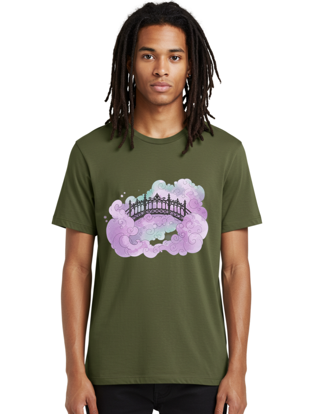 Bridge-In-Clouds Men'S Graphic Tee, 100% Cotton, Comfortable Casual Summer Wear, Machine Washable, Vintage Camera, Old Camera, Antique Camera, Black Camera, Classic Photography, Photography Equipment, Nostalgic Device, Film Camera, Camera Art Bae906