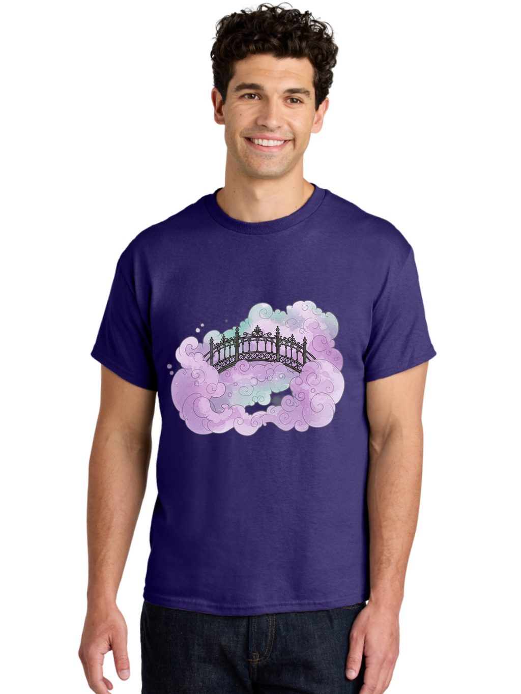 Bridge-In-Clouds Men'S Graphic Tee, 100% Cotton, Comfortable Casual Summer Wear, Machine Washable, Vintage Camera, Old Camera, Antique Camera, Black Camera, Classic Photography, Photography Equipment, Nostalgic Device, Film Camera, Camera Art Bae906