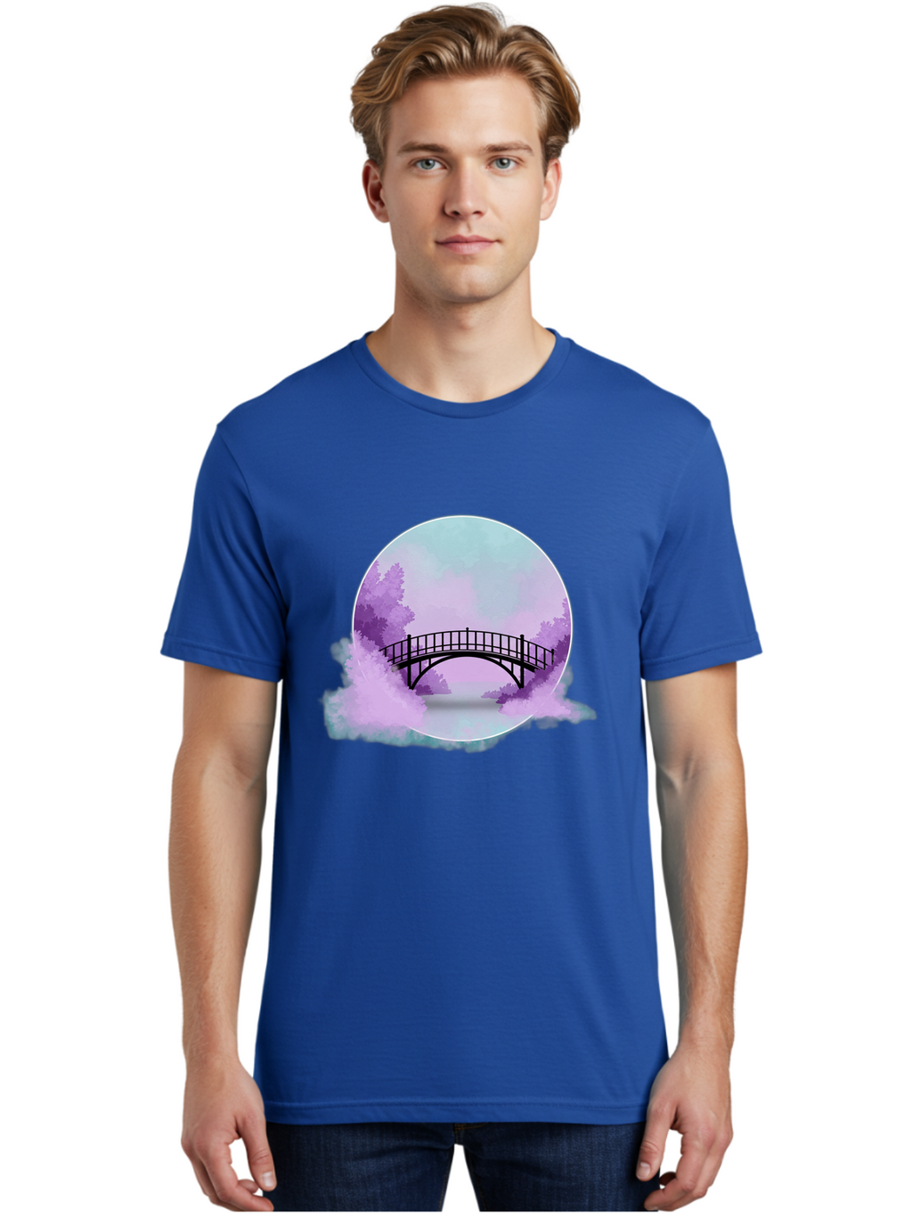 Bridge Men'S Graphic Tee, 100% Cotton, Comfortable Casual Summer Wear, Machine Washable, Vintage Camera, Old Camera, Antique Camera, Black Camera, Classic Photography, Photography Equipment, Nostalgic Device, Film Camera, Camera Art Bae907