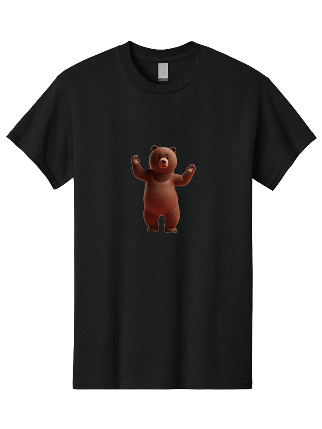 Brown-Bear-1 Men'S Graphic Tee, 100% Cotton, Comfortable Casual Summer Wear, Machine Washable, Vintage Camera, Old Camera, Antique Camera, Black Camera, Classic Photography, Photography Equipment, Nostalgic Device, Film Camera, Camera Art Bae908