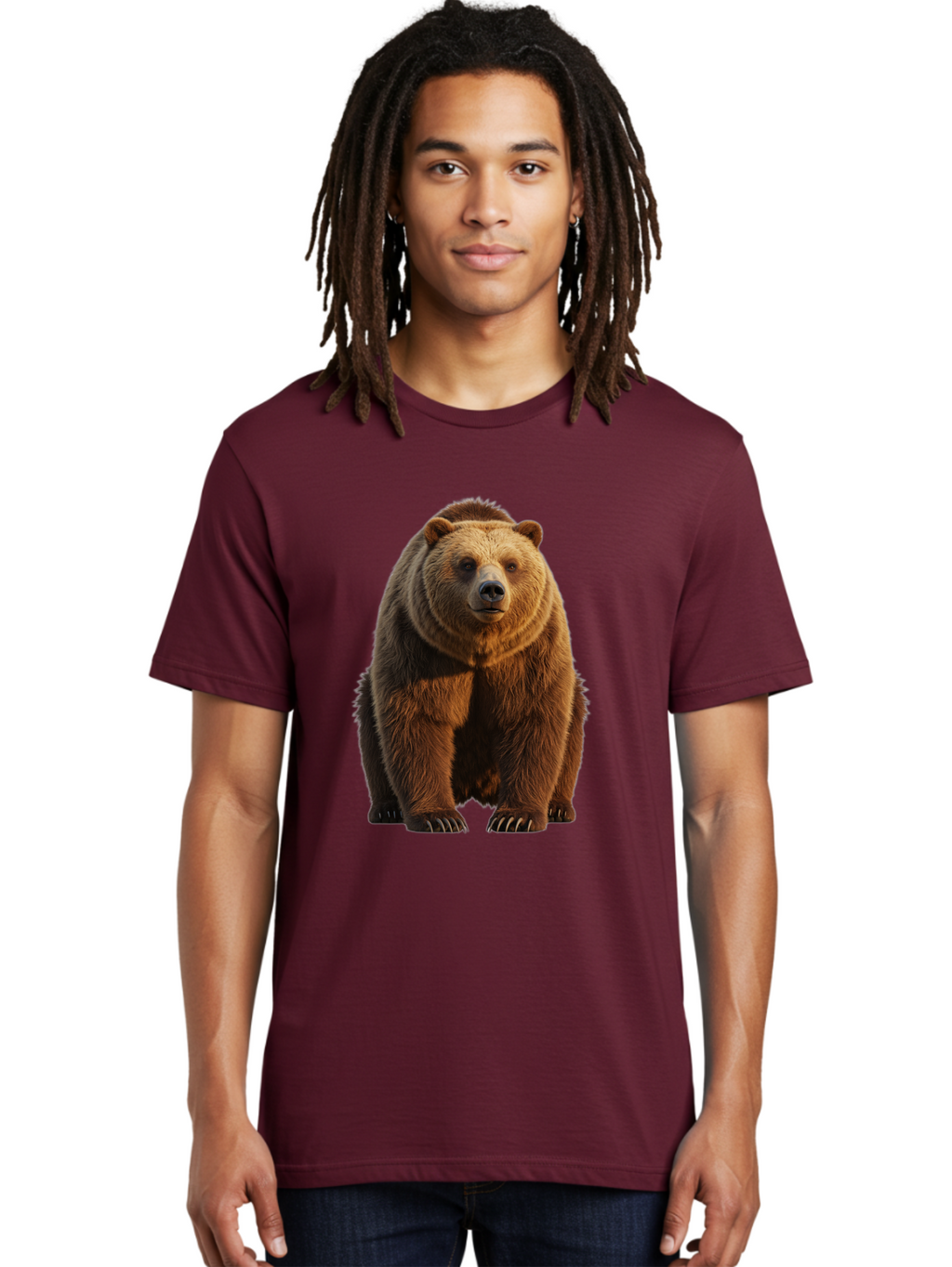 Brown-Bear-2 Men'S Graphic Tee, 100% Cotton, Comfortable Casual Summer Wear, Machine Washable, Vintage Camera, Old Camera, Antique Camera, Black Camera, Classic Photography, Photography Equipment, Nostalgic Device, Film Camera, Camera Art Bae909