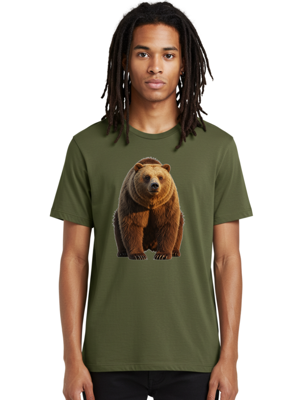 Brown-Bear-2 Men'S Graphic Tee, 100% Cotton, Comfortable Casual Summer Wear, Machine Washable, Vintage Camera, Old Camera, Antique Camera, Black Camera, Classic Photography, Photography Equipment, Nostalgic Device, Film Camera, Camera Art Bae909