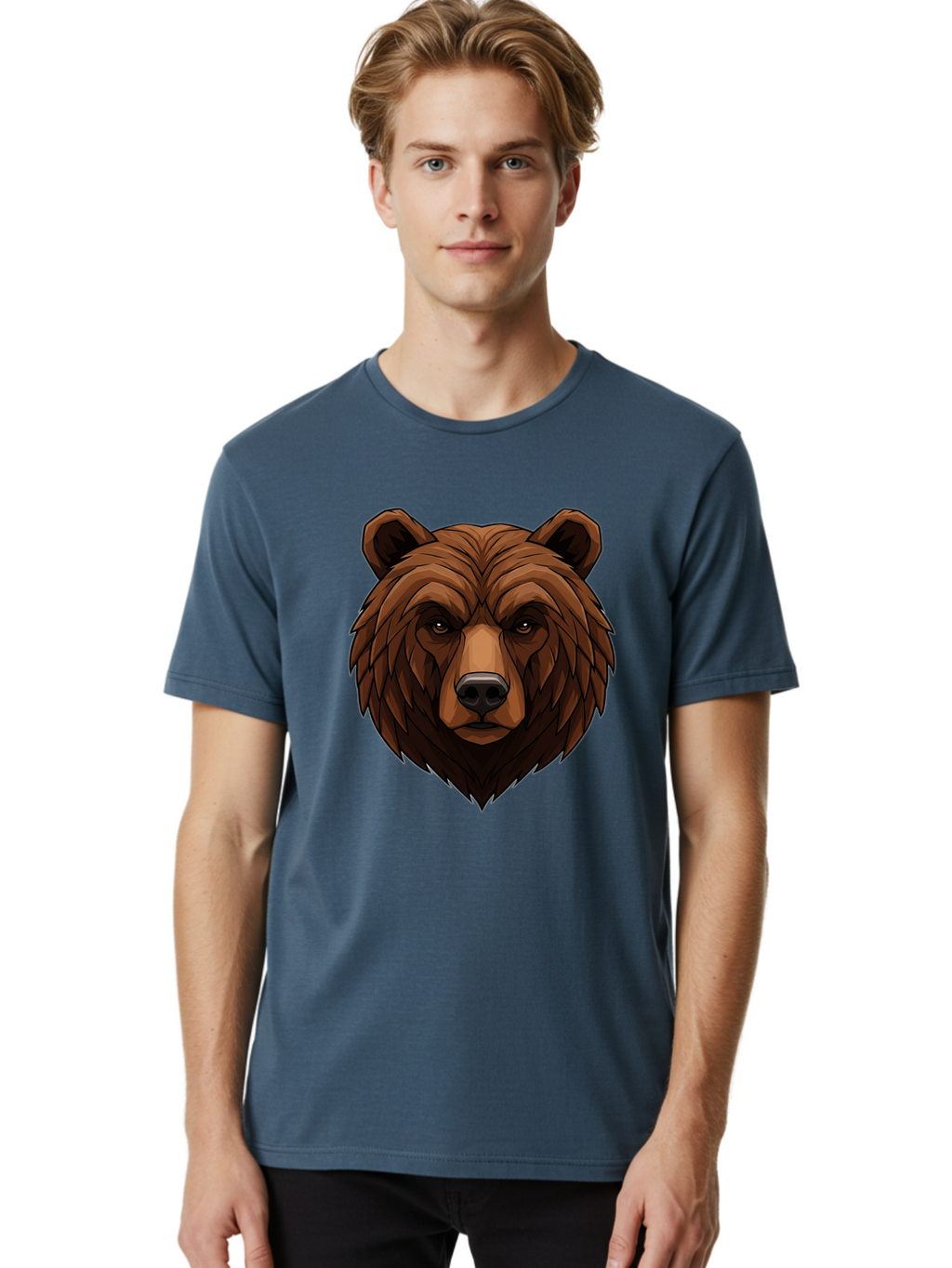 Brown-Bear-4 Men'S Graphic Tee, 100% Cotton, Comfortable Casual Summer Wear, Machine Washable, Vintage Camera, Old Camera, Antique Camera, Black Camera, Classic Photography, Photography Equipment, Nostalgic Device, Film Camera, Camera Art Bae911