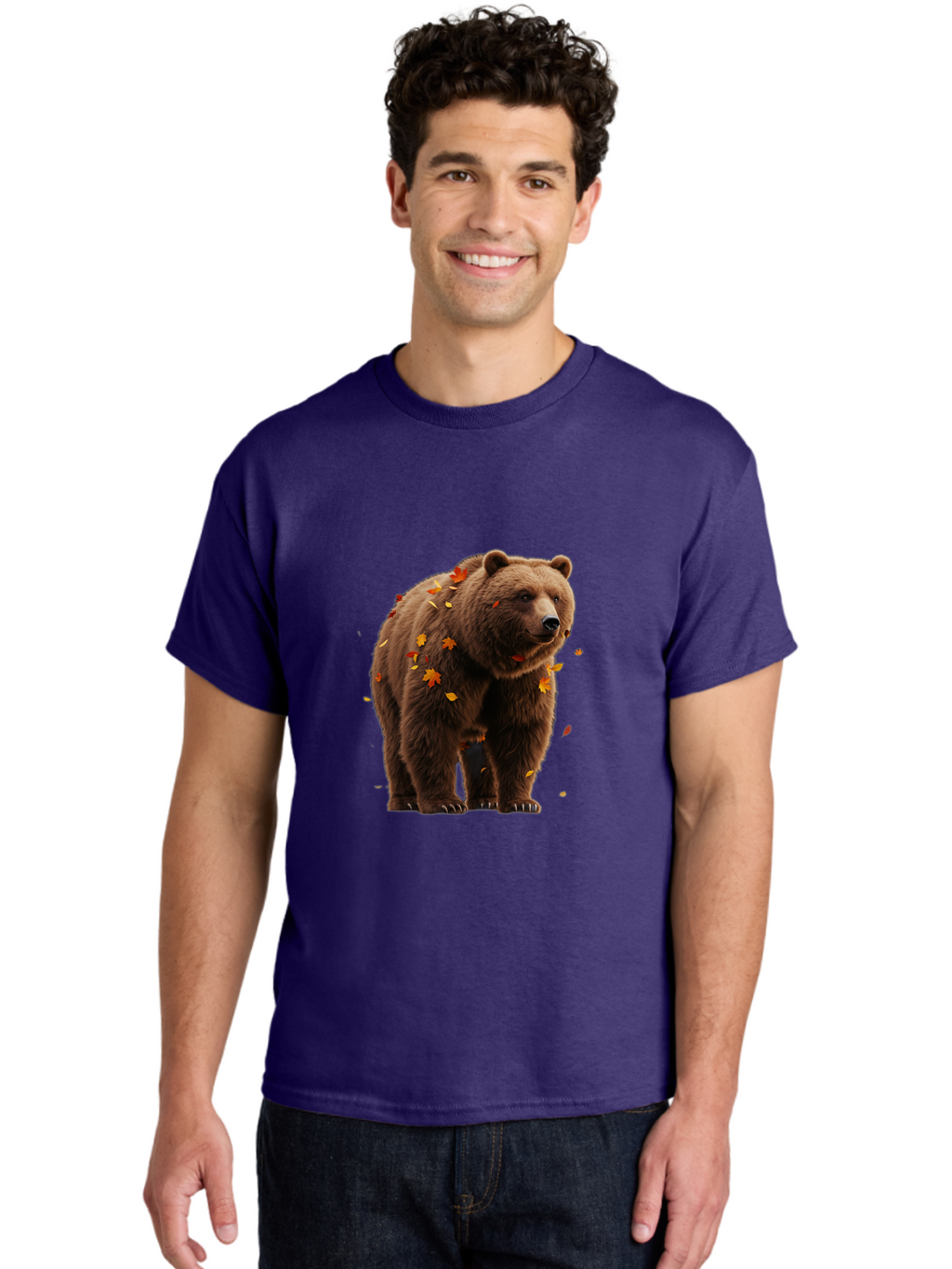 Brown-Bear-5 Men'S Graphic Tee, 100% Cotton, Comfortable Casual Summer Wear, Machine Washable, Vintage Camera, Old Camera, Antique Camera, Black Camera, Classic Photography, Photography Equipment, Nostalgic Device, Film Camera, Camera Art Bae912
