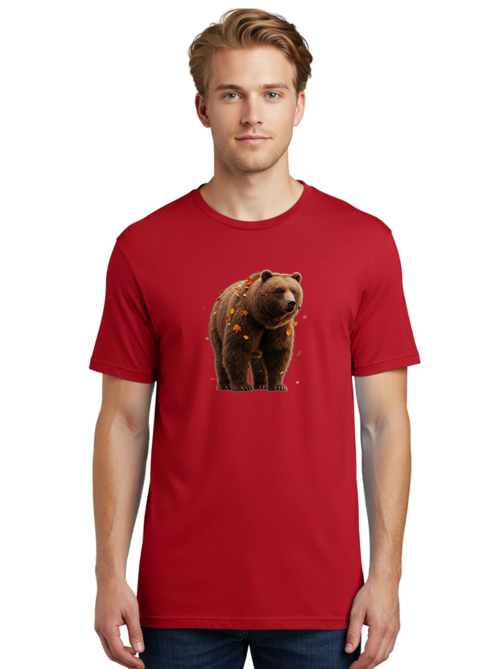 Brown-Bear-5 Men'S Graphic Tee, 100% Cotton, Comfortable Casual Summer Wear, Machine Washable, Vintage Camera, Old Camera, Antique Camera, Black Camera, Classic Photography, Photography Equipment, Nostalgic Device, Film Camera, Camera Art Bae912