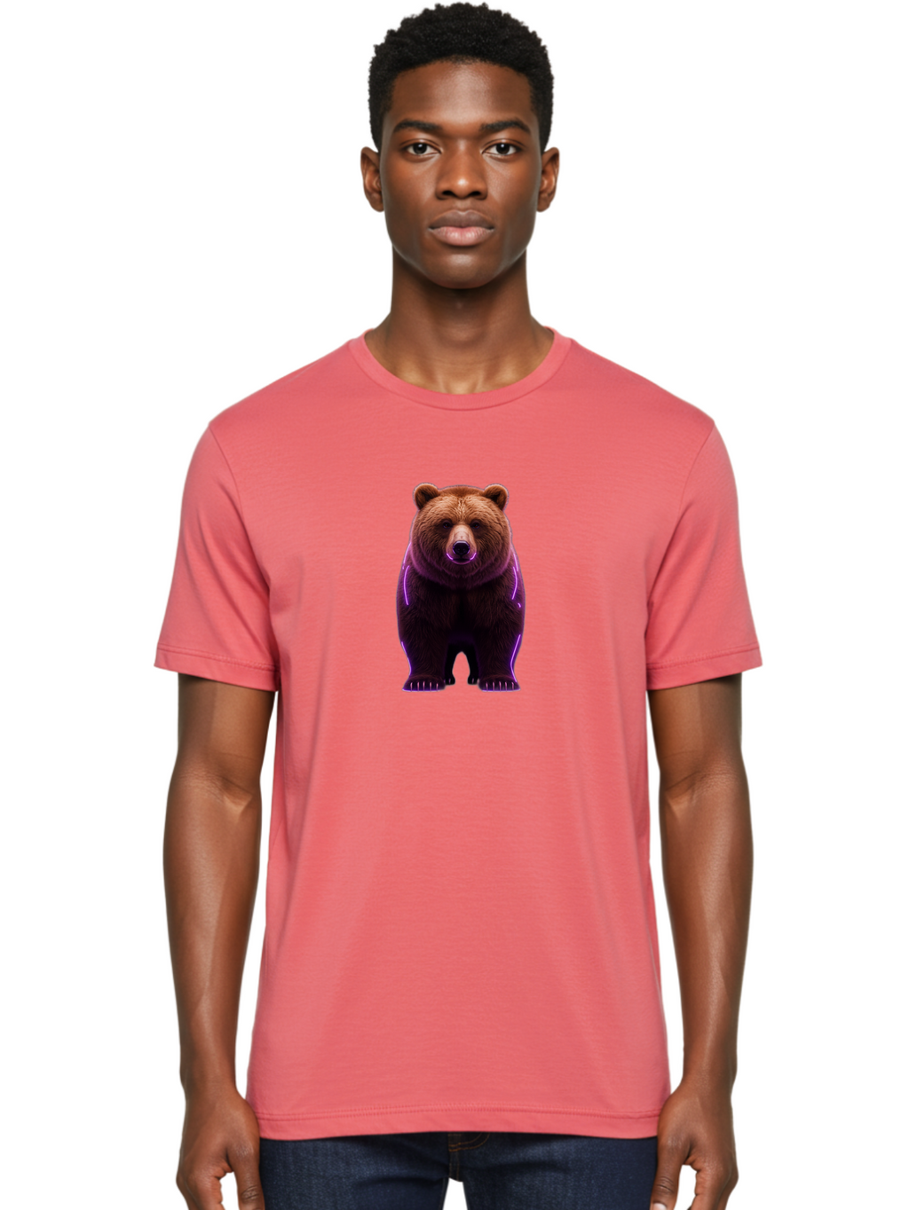 Brown-Bear-6 Men'S Graphic Tee, 100% Cotton, Comfortable Casual Summer Wear, Machine Washable, Vintage Camera, Old Camera, Antique Camera, Black Camera, Classic Photography, Photography Equipment, Nostalgic Device, Film Camera, Camera Art Bae913