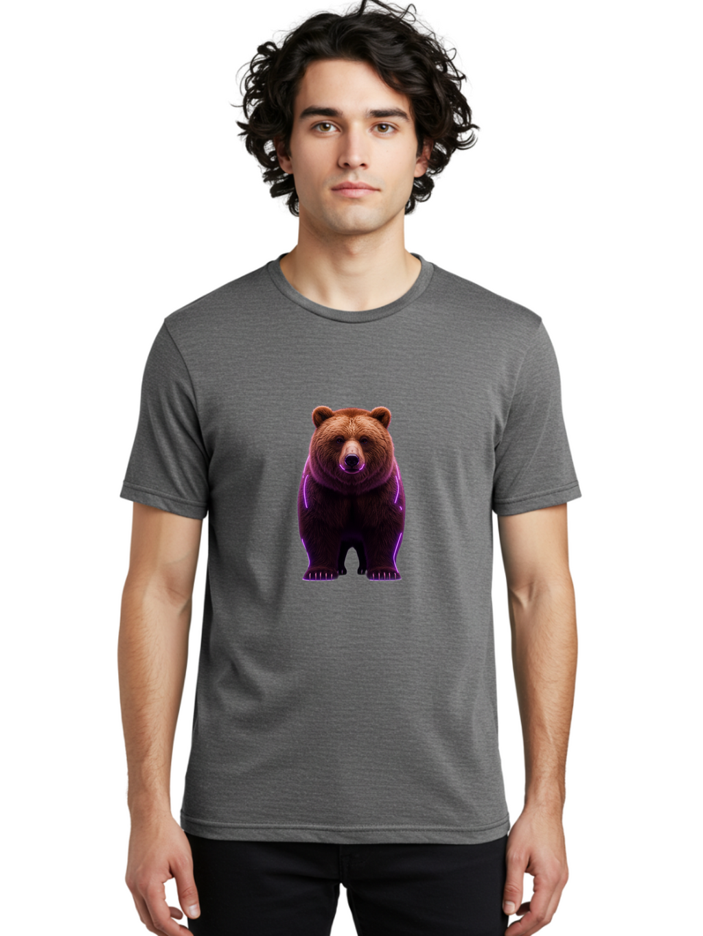 Brown-Bear-6 Men'S Graphic Tee, 100% Cotton, Comfortable Casual Summer Wear, Machine Washable, Vintage Camera, Old Camera, Antique Camera, Black Camera, Classic Photography, Photography Equipment, Nostalgic Device, Film Camera, Camera Art Bae913