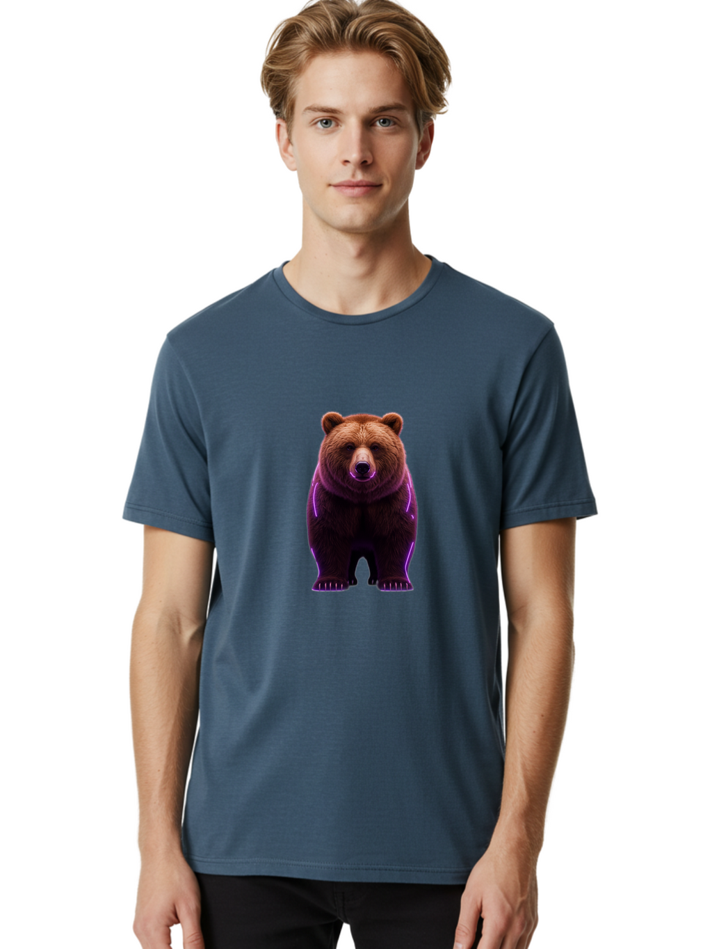 Brown-Bear-6 Men'S Graphic Tee, 100% Cotton, Comfortable Casual Summer Wear, Machine Washable, Vintage Camera, Old Camera, Antique Camera, Black Camera, Classic Photography, Photography Equipment, Nostalgic Device, Film Camera, Camera Art Bae913
