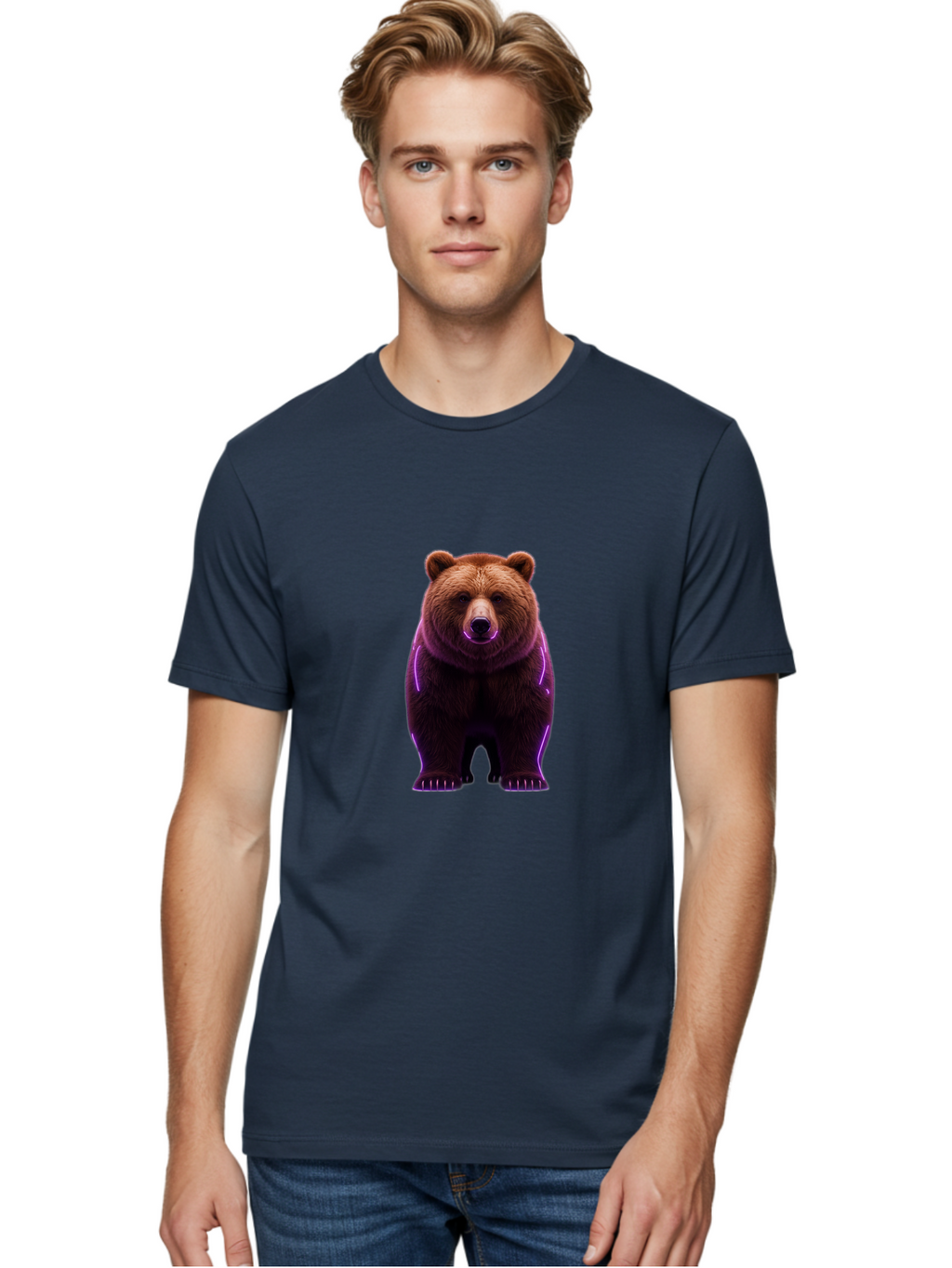Brown-Bear-6 Men'S Graphic Tee, 100% Cotton, Comfortable Casual Summer Wear, Machine Washable, Vintage Camera, Old Camera, Antique Camera, Black Camera, Classic Photography, Photography Equipment, Nostalgic Device, Film Camera, Camera Art Bae913