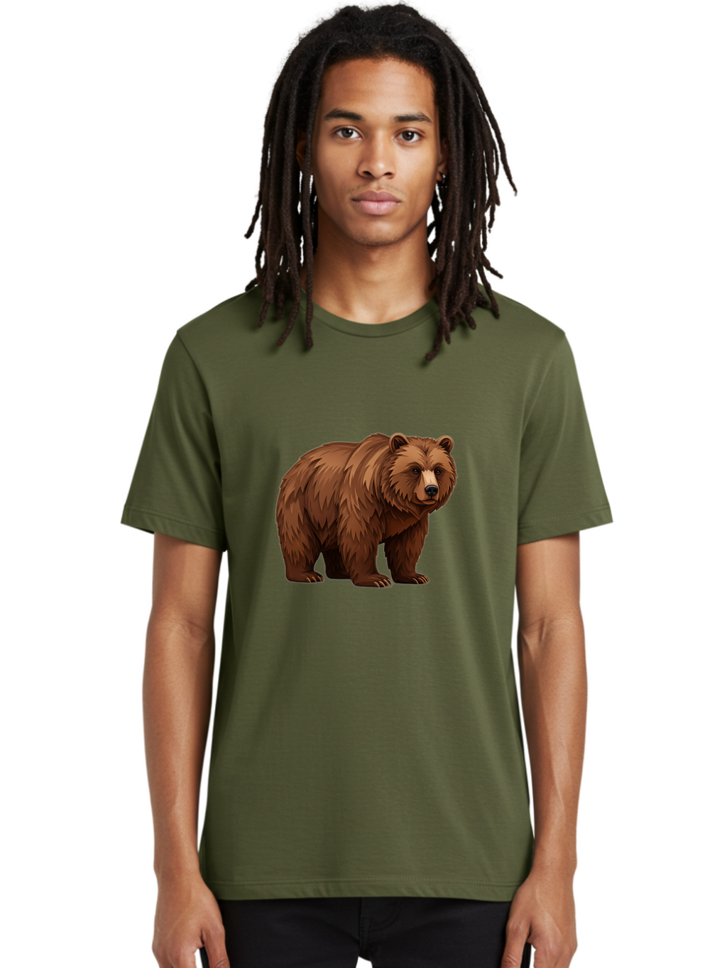 Brown-Bear-7 Men'S Graphic Tee, 100% Cotton, Comfortable Casual Summer Wear, Machine Washable, Vintage Camera, Old Camera, Antique Camera, Black Camera, Classic Photography, Photography Equipment, Nostalgic Device, Film Camera, Camera Art Bae914