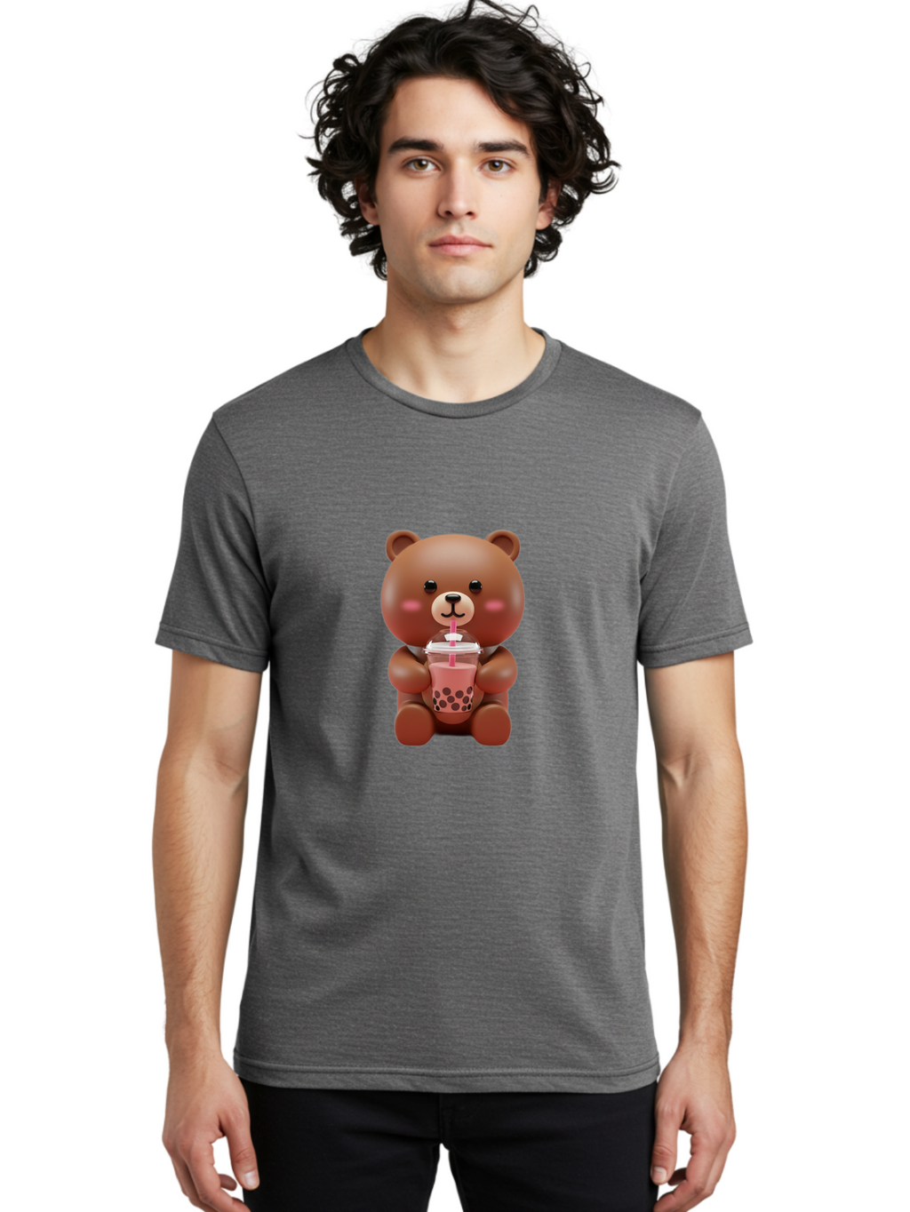 Brown-Bear-Boba Men'S Graphic Tee, 100% Cotton, Comfortable Casual Summer Wear, Machine Washable, Vintage Camera, Old Camera, Antique Camera, Black Camera, Classic Photography, Photography Equipment, Nostalgic Device, Film Camera, Camera Art Bae915