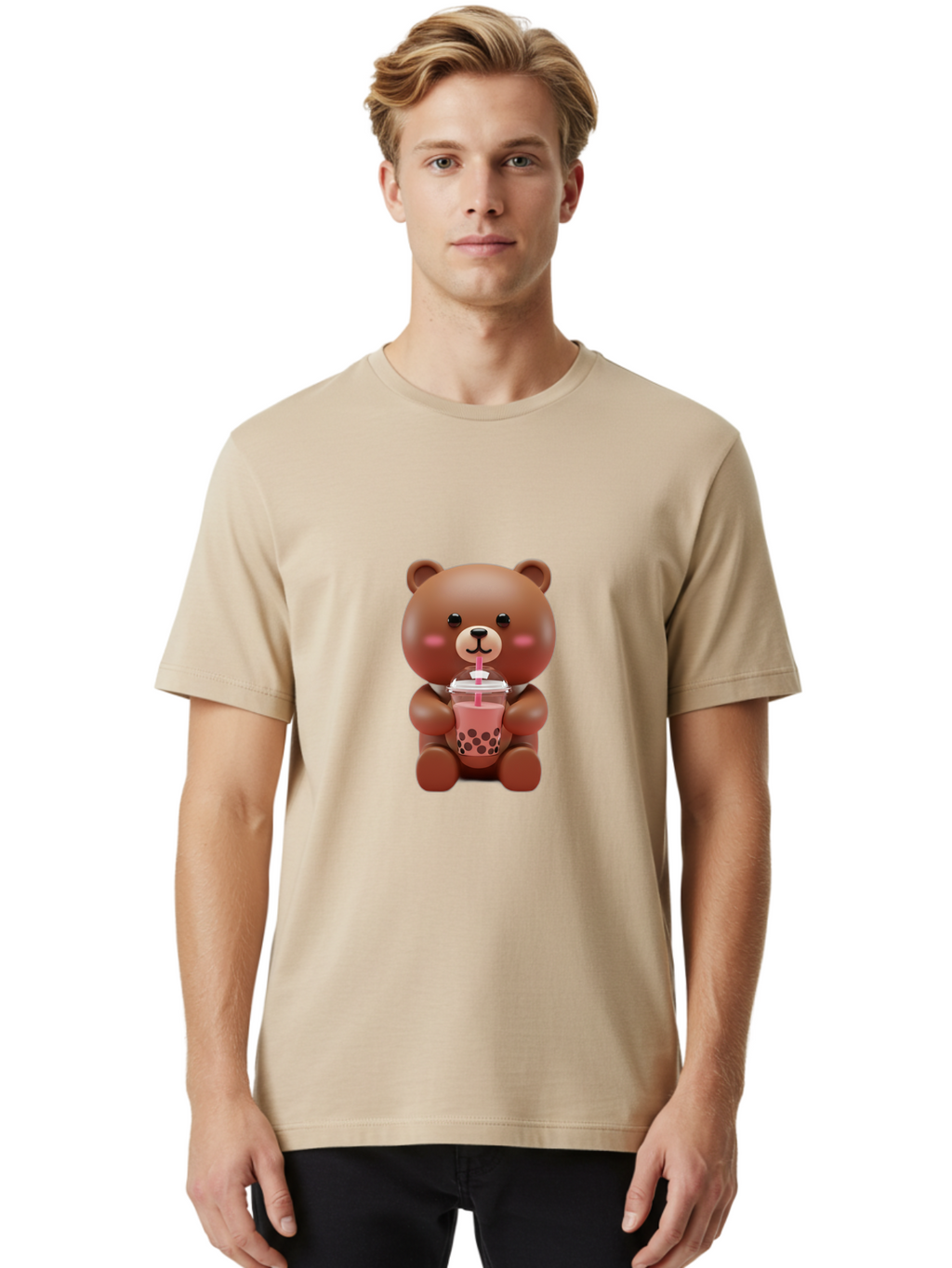 Brown-Bear-Boba Men'S Graphic Tee, 100% Cotton, Comfortable Casual Summer Wear, Machine Washable, Vintage Camera, Old Camera, Antique Camera, Black Camera, Classic Photography, Photography Equipment, Nostalgic Device, Film Camera, Camera Art Bae915