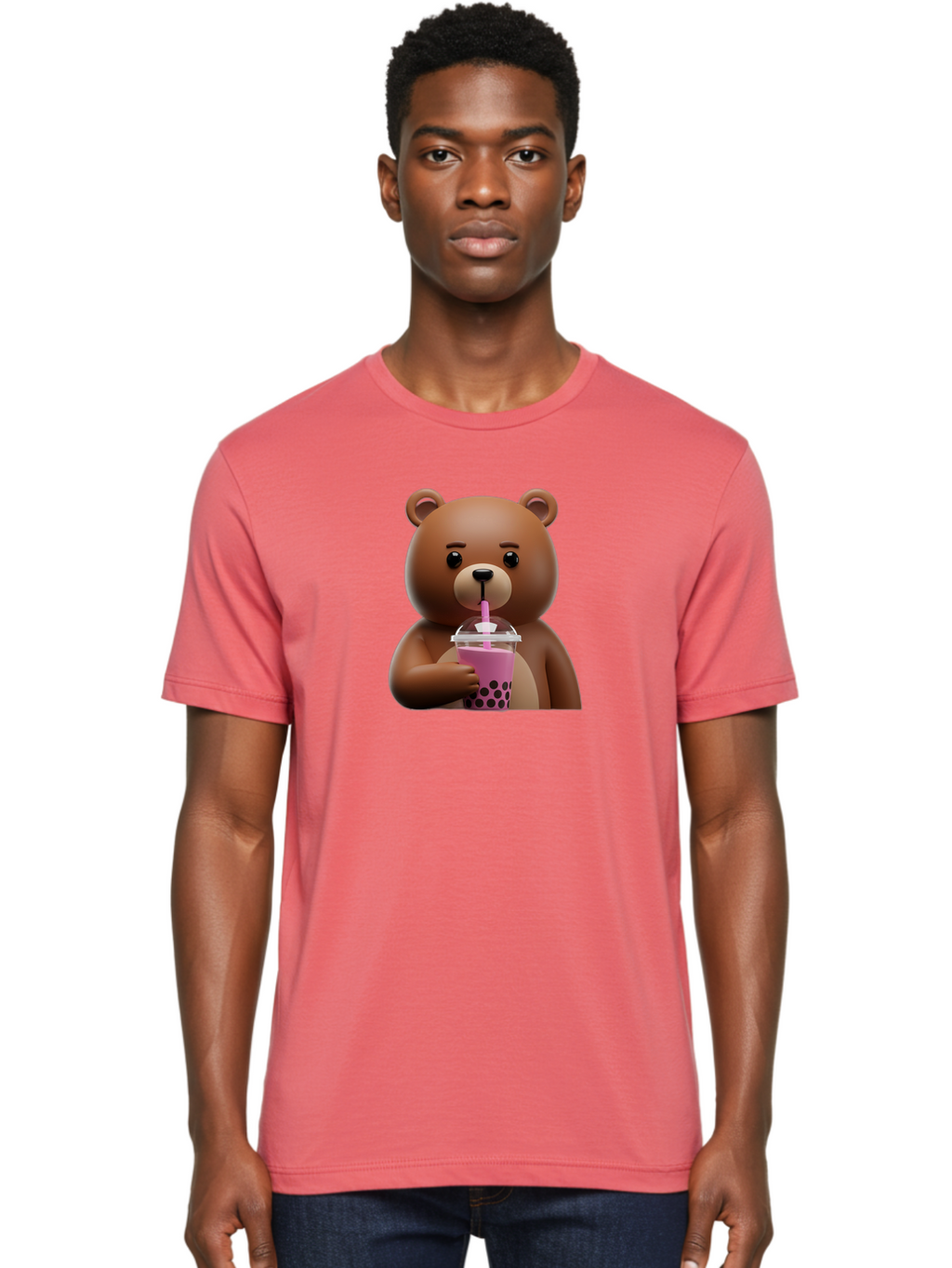 Brown-Bear-Drinking-Boba-Tea Men'S Graphic Tee, 100% Cotton, Comfortable Casual Summer Wear, Machine Washable, Vintage Camera, Old Camera, Antique Camera, Black Camera, Classic Photography, Photography Equipment, Nostalgic Device, Film Camera, Bae917