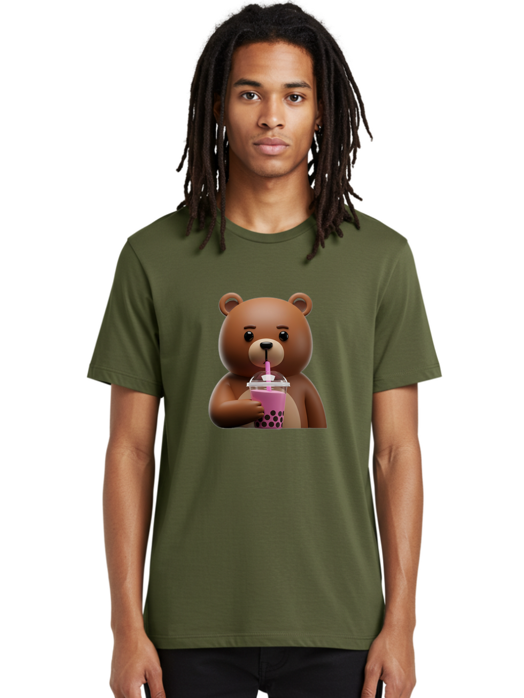 Brown-Bear-Drinking-Boba-Tea Men'S Graphic Tee, 100% Cotton, Comfortable Casual Summer Wear, Machine Washable, Vintage Camera, Old Camera, Antique Camera, Black Camera, Classic Photography, Photography Equipment, Nostalgic Device, Film Camera, Bae917
