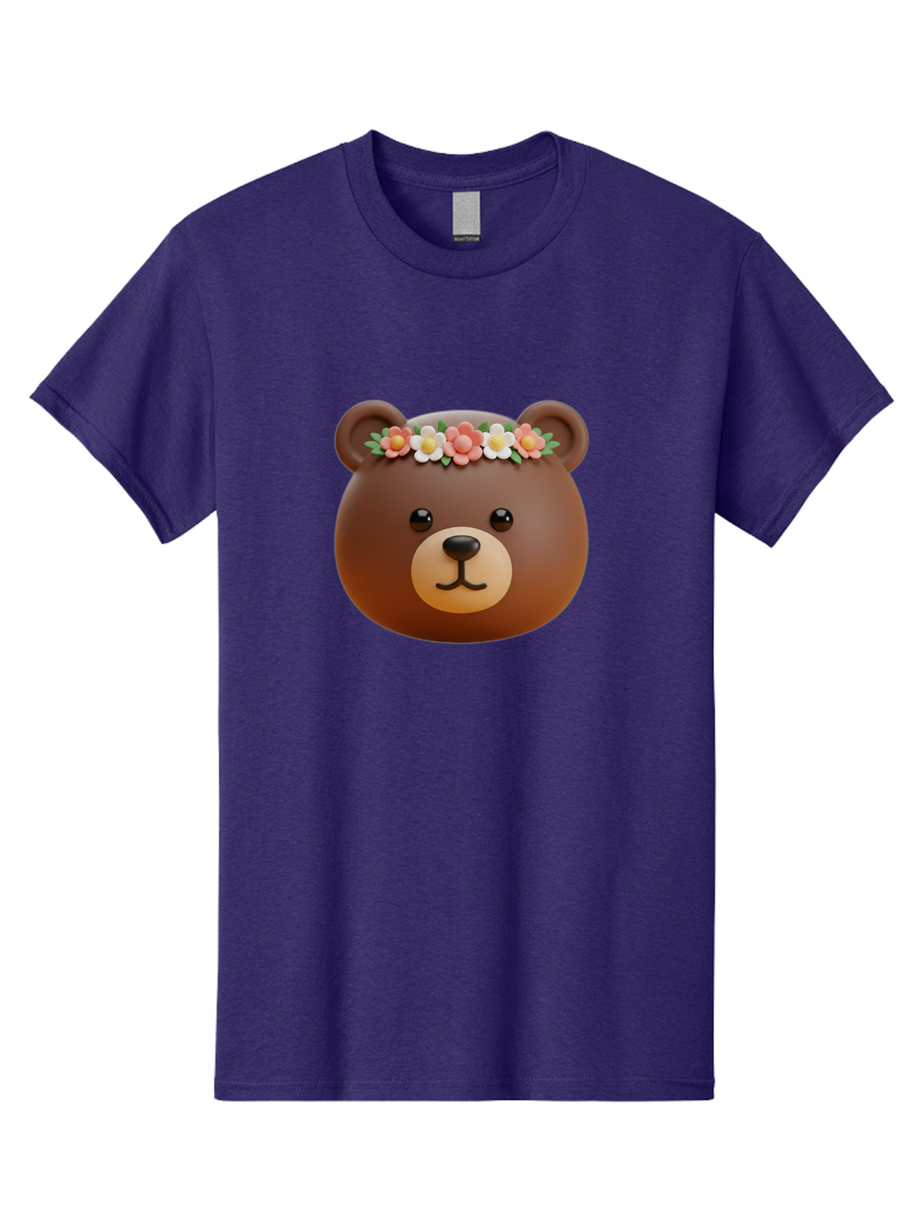 Brown-Bear-Emoji-With-Flowers Men'S Graphic Tee, 100% Cotton, Comfortable Casual Summer Wear, Machine Washable, Vintage Camera, Old Camera, Antique Camera, Black Camera, Classic Photography, Photography Equipment, Nostalgic Device, Bae919
