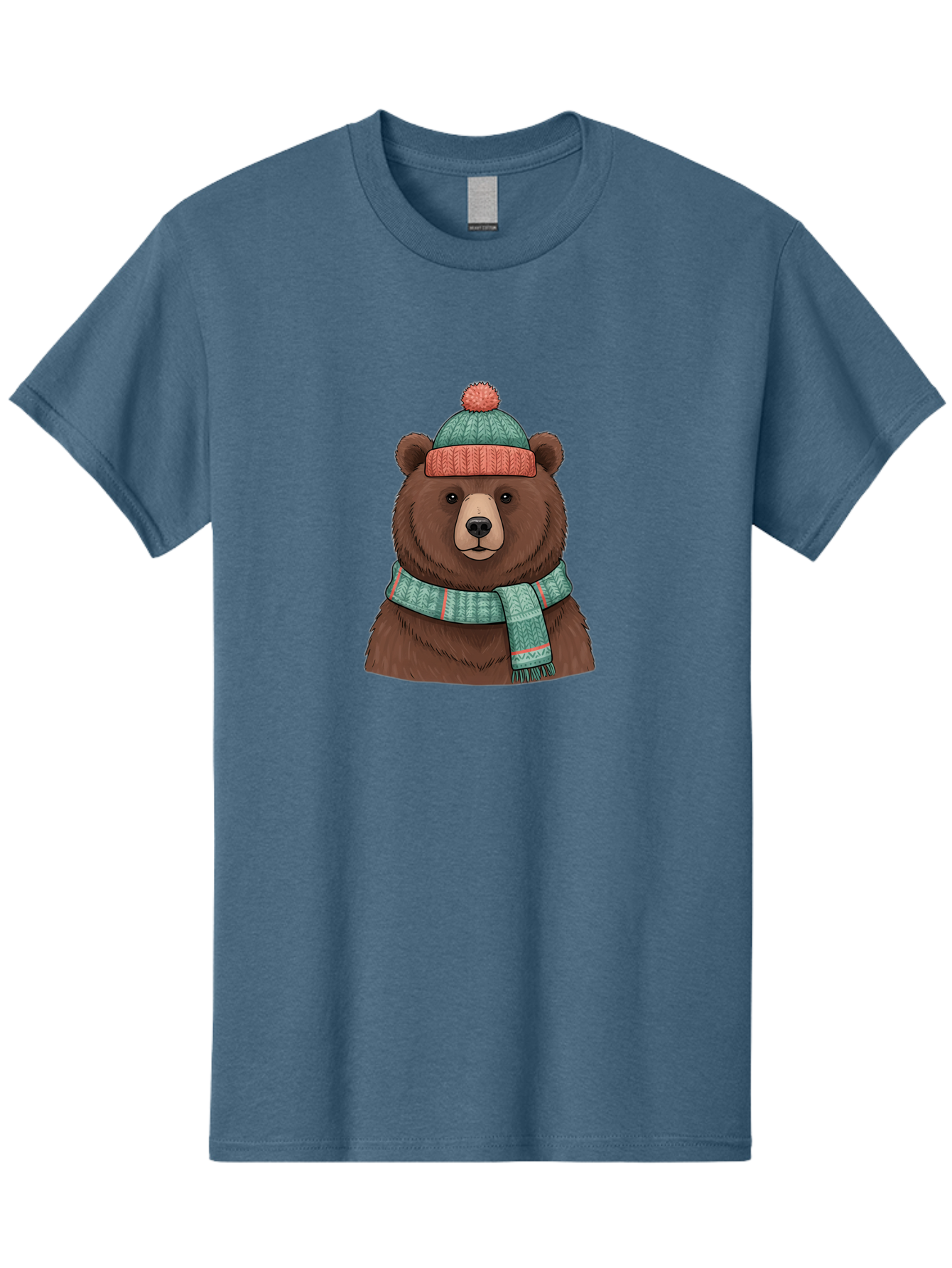 Brown-Bear-In-Winter-Hat Men'S Graphic Tee, 100% Cotton, Comfortable Casual Summer Wear, Machine Washable, Vintage Camera, Old Camera, Antique Camera, Black Camera, Classic Photography, Photography Equipment, Nostalgic Device, Film Camera, Bae922