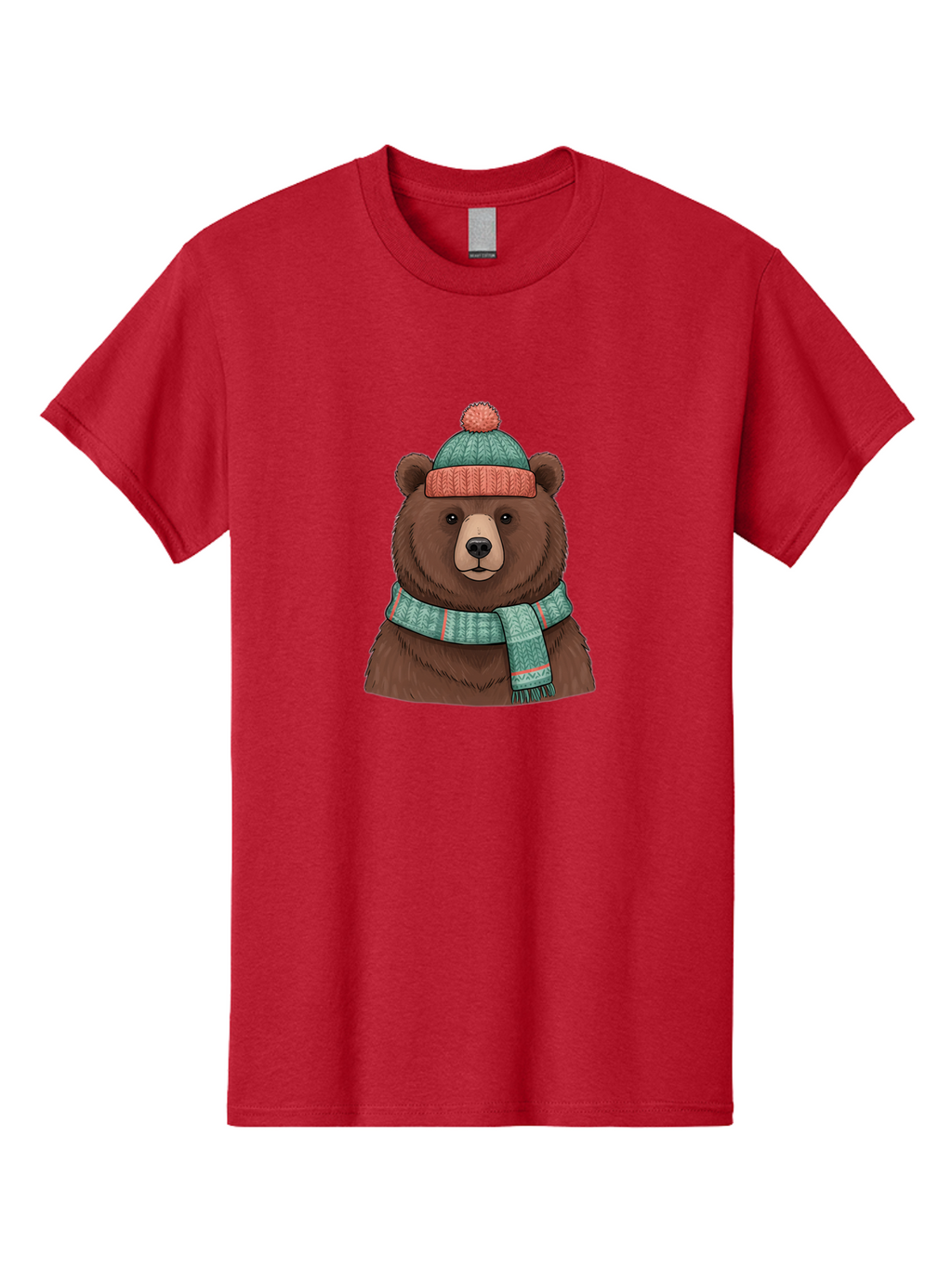 Brown-Bear-In-Winter-Hat Men'S Graphic Tee, 100% Cotton, Comfortable Casual Summer Wear, Machine Washable, Vintage Camera, Old Camera, Antique Camera, Black Camera, Classic Photography, Photography Equipment, Nostalgic Device, Film Camera, Bae922