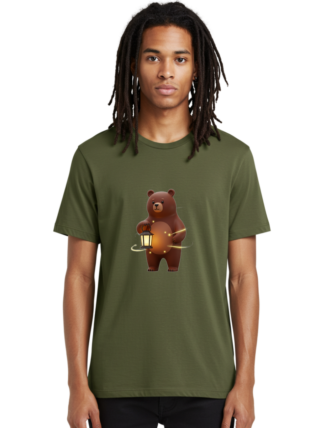 Brown-Bear-Lantern Men'S Graphic Tee, 100% Cotton, Comfortable Casual Summer Wear, Machine Washable, Vintage Camera, Old Camera, Antique Camera, Black Camera, Classic Photography, Photography Equipment, Nostalgic Device, Film Camera, Bae923