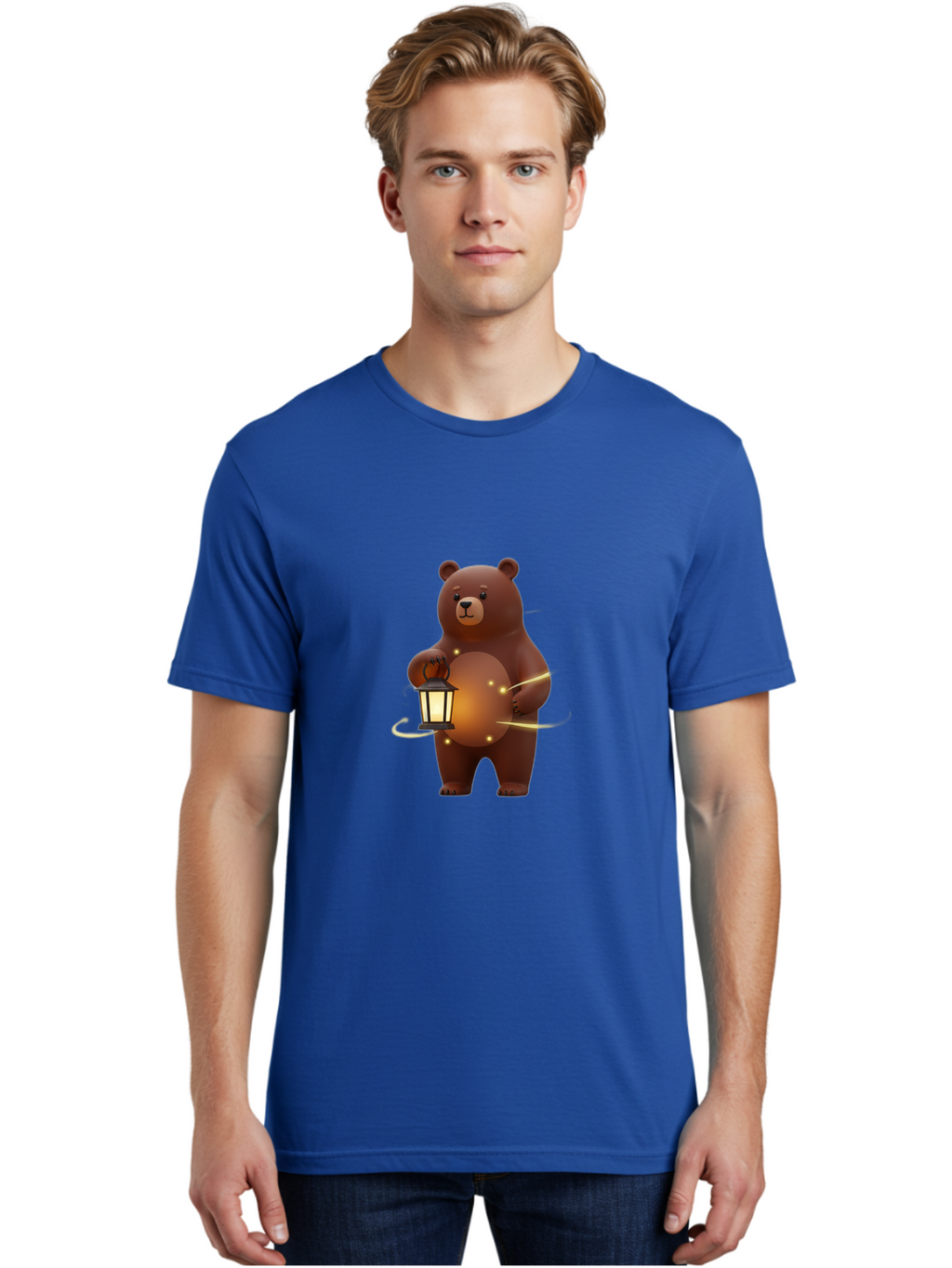 Brown-Bear-Lantern Men'S Graphic Tee, 100% Cotton, Comfortable Casual Summer Wear, Machine Washable, Vintage Camera, Old Camera, Antique Camera, Black Camera, Classic Photography, Photography Equipment, Nostalgic Device, Film Camera, Bae923