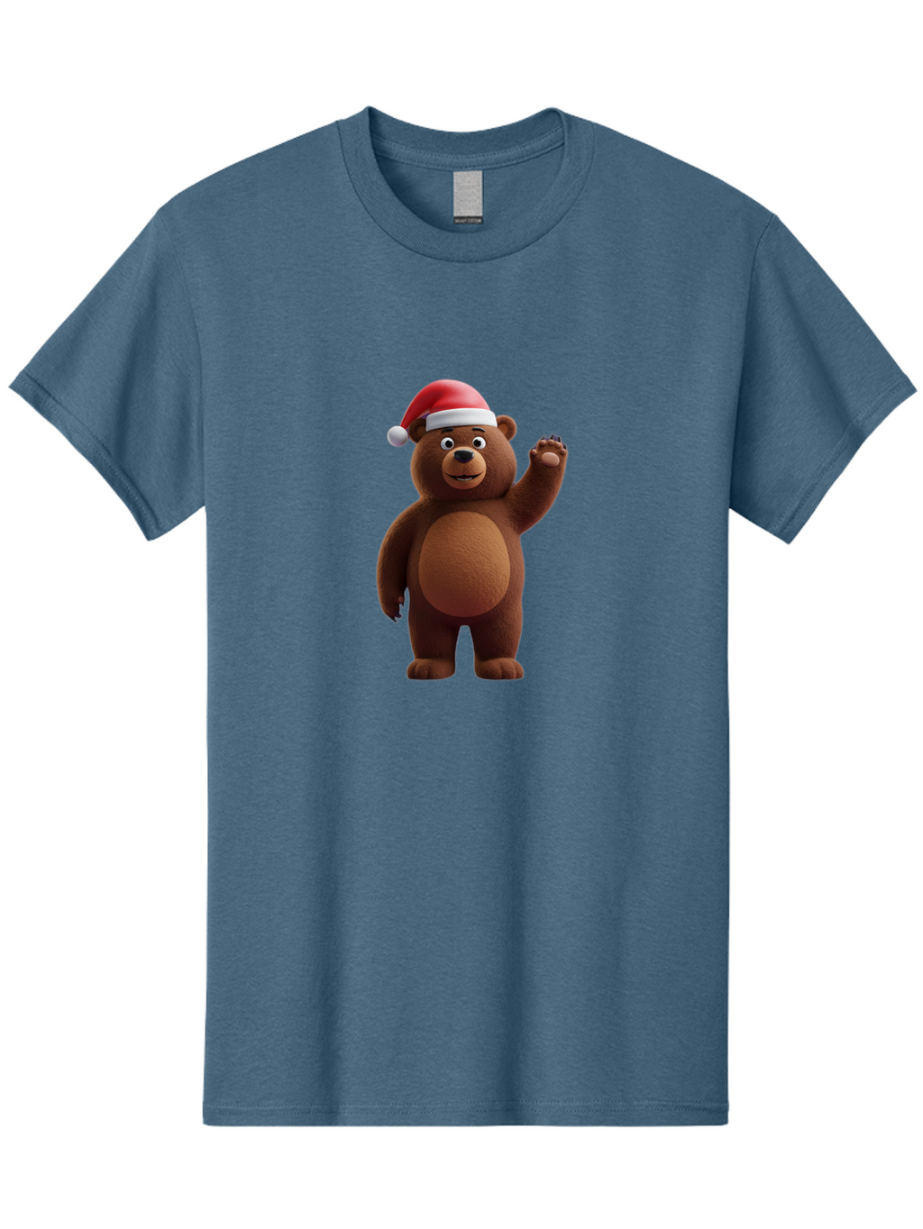 Brown-Bear-Santa-Hat-1 Men'S Graphic Tee, 100% Cotton, Comfortable Casual Summer Wear, Machine Washable, Vintage Camera, Old Camera, Antique Camera, Black Camera, Classic Photography, Photography Equipment, Nostalgic Device, Film Camera, Bae924