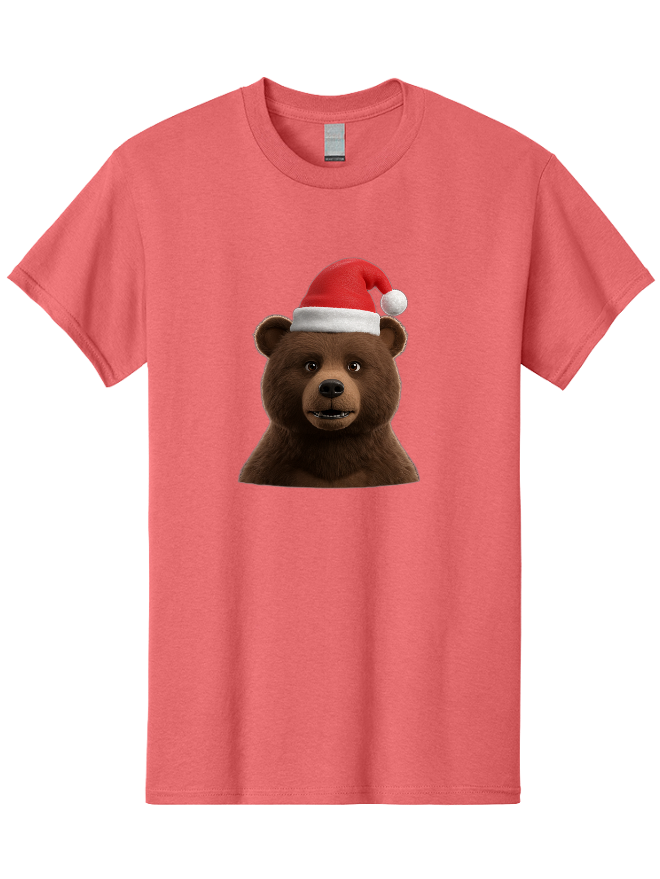 Brown-Bear-Santa-Hat Men'S Graphic Tee, 100% Cotton, Comfortable Casual Summer Wear, Machine Washable, Vintage Camera, Old Camera, Antique Camera, Black Camera, Classic Photography, Photography Equipment, Nostalgic Device, Film Camera, Bae925