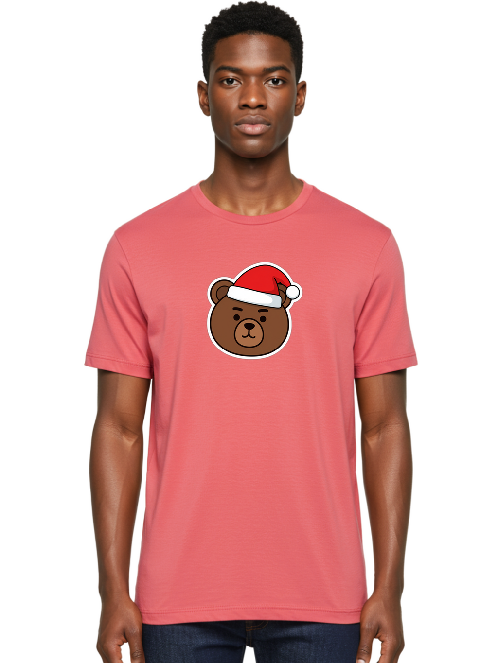 Brown-Bear-Wearing-Christmas-Hat Men'S Graphic Tee, 100% Cotton, Comfortable Casual Summer Wear, Machine Washable, Vintage Camera, Old Camera, Antique Camera, Black Camera, Classic Photography, Photography Equipment, Nostalgic Device, Bae926