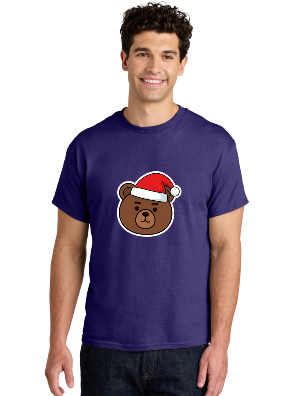 Brown-Bear-Wearing-Christmas-Hat Men'S Graphic Tee, 100% Cotton, Comfortable Casual Summer Wear, Machine Washable, Vintage Camera, Old Camera, Antique Camera, Black Camera, Classic Photography, Photography Equipment, Nostalgic Device, Bae926