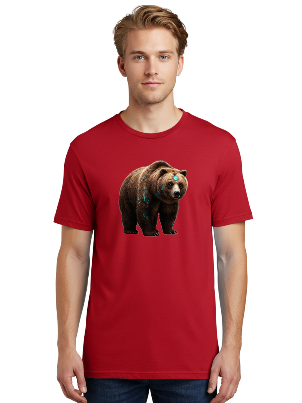 Brown-Bear-With-Blue-Markings Men'S Graphic Tee, 100% Cotton, Comfortable Casual Summer Wear, Machine Washable, Vintage Camera, Old Camera, Antique Camera, Black Camera, Classic Photography, Photography Equipment, Nostalgic Device, Bae927