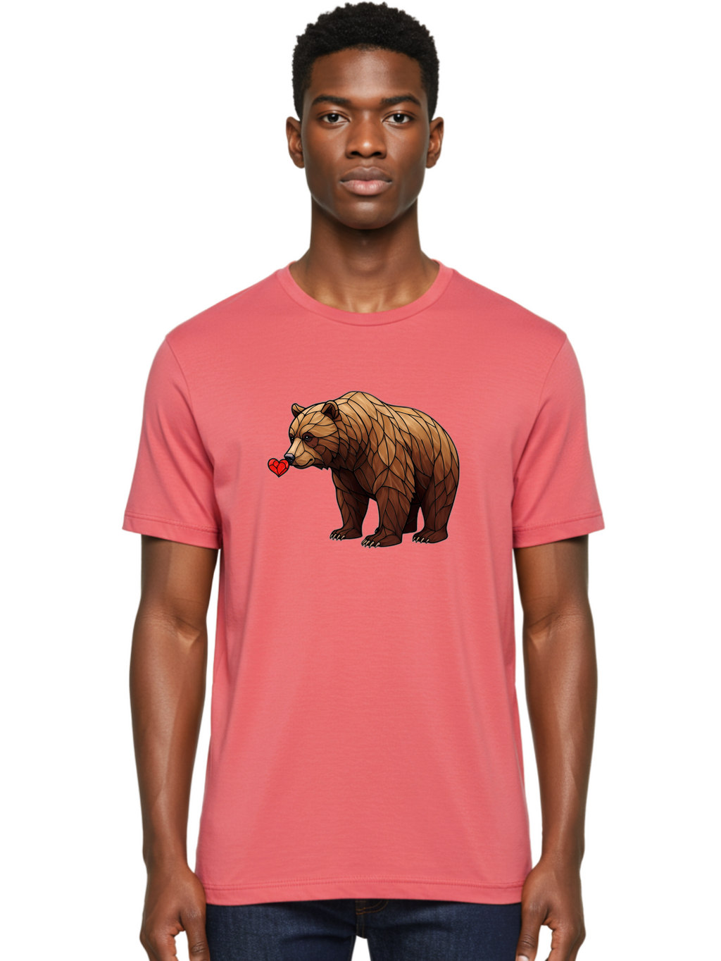Brown-Bear-With-Heart Men'S Graphic Tee, 100% Cotton, Comfortable Casual Summer Wear, Machine Washable, Vintage Camera, Old Camera, Antique Camera, Black Camera, Classic Photography, Photography Equipment, Nostalgic Device, Film Camera, Bae929