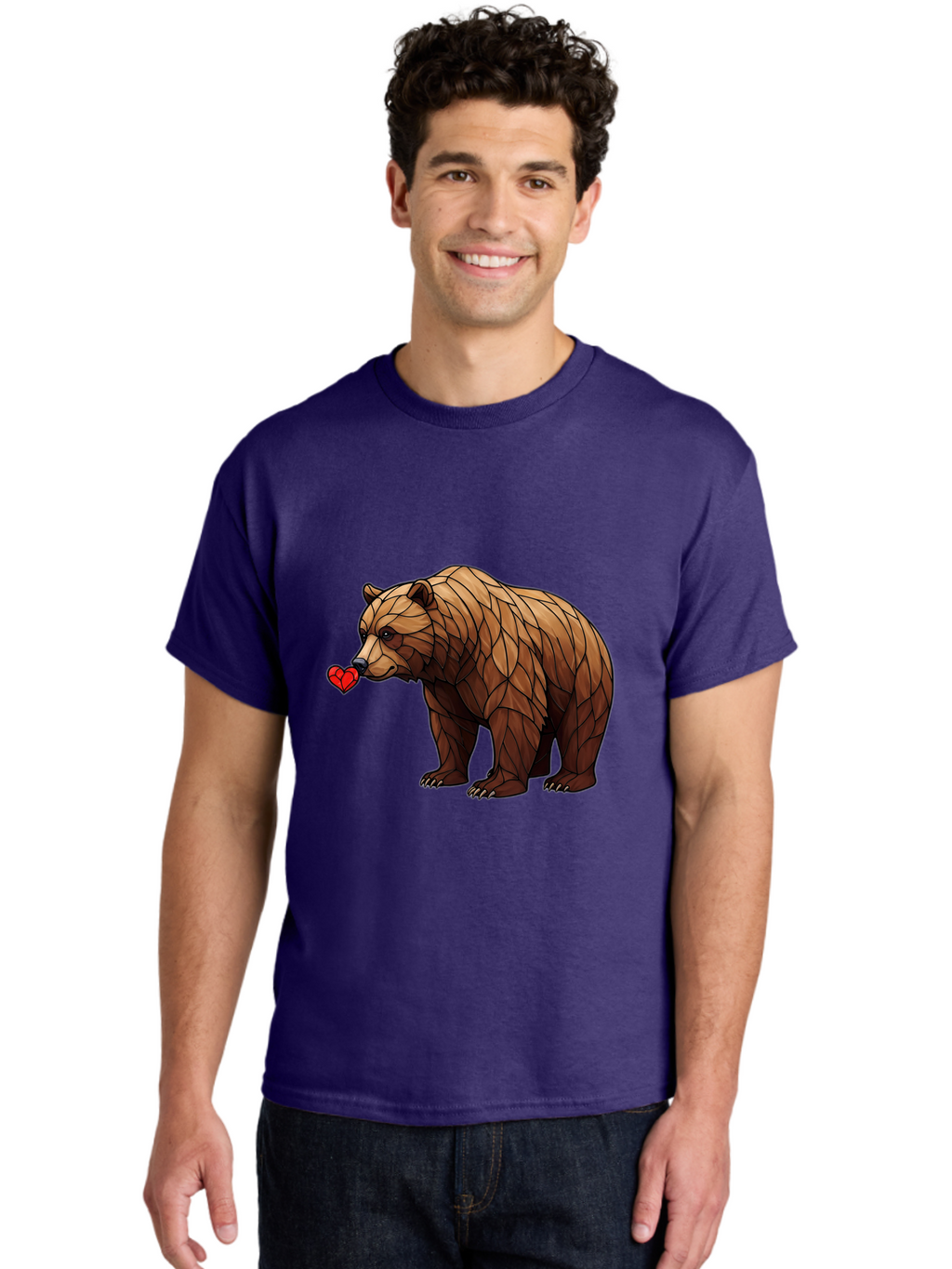 Brown-Bear-With-Heart Men'S Graphic Tee, 100% Cotton, Comfortable Casual Summer Wear, Machine Washable, Vintage Camera, Old Camera, Antique Camera, Black Camera, Classic Photography, Photography Equipment, Nostalgic Device, Film Camera, Bae929