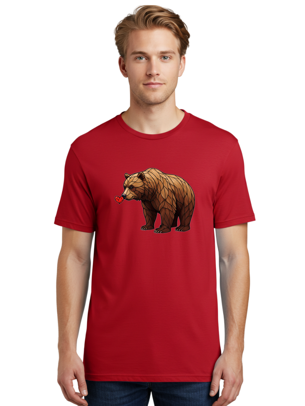 Brown-Bear-With-Heart Men'S Graphic Tee, 100% Cotton, Comfortable Casual Summer Wear, Machine Washable, Vintage Camera, Old Camera, Antique Camera, Black Camera, Classic Photography, Photography Equipment, Nostalgic Device, Film Camera, Bae929
