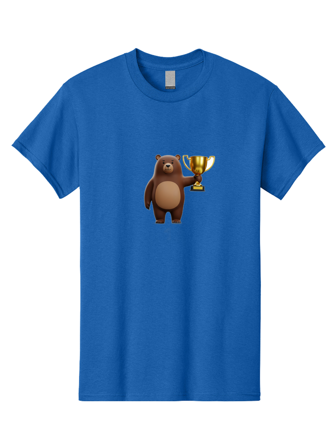 Brown-Bear-With-Trophy Men'S Graphic Tee, 100% Cotton, Comfortable Casual Summer Wear, Machine Washable, Vintage Camera, Old Camera, Antique Camera, Black Camera, Classic Photography, Photography Equipment, Nostalgic Device, Film Camera, Bae932