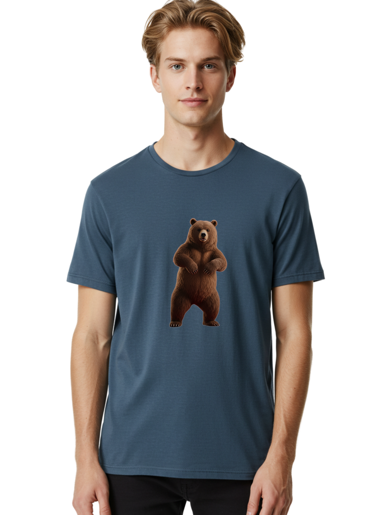 Brown-Bear Men'S Graphic Tee, 100% Cotton, Comfortable Casual Summer Wear, Machine Washable, Vintage Camera, Old Camera, Antique Camera, Black Camera, Classic Photography, Photography Equipment, Nostalgic Device, Film Camera, Camera Art Bae933