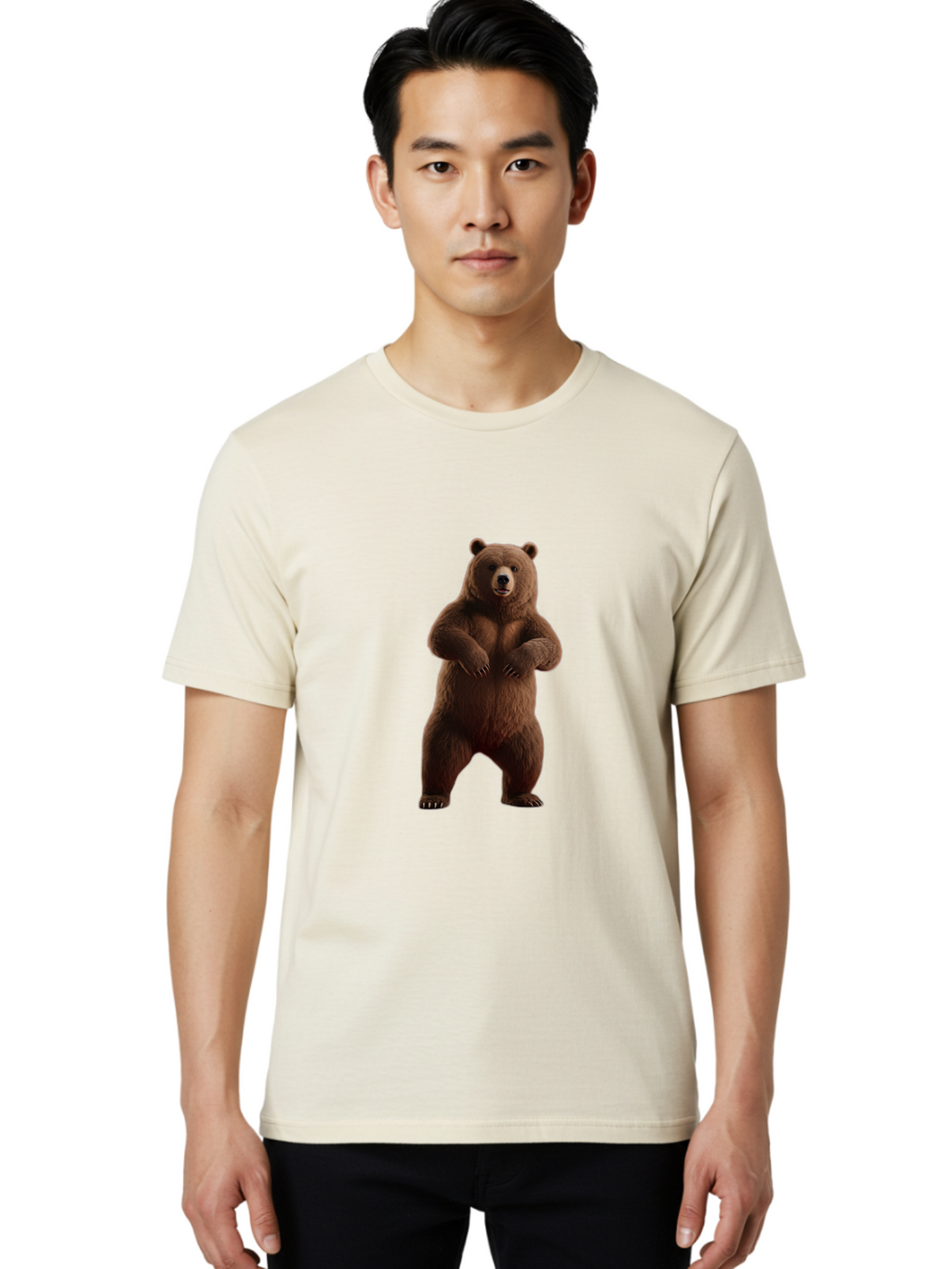 Brown-Bear Men'S Graphic Tee, 100% Cotton, Comfortable Casual Summer Wear, Machine Washable, Vintage Camera, Old Camera, Antique Camera, Black Camera, Classic Photography, Photography Equipment, Nostalgic Device, Film Camera, Camera Art Bae933