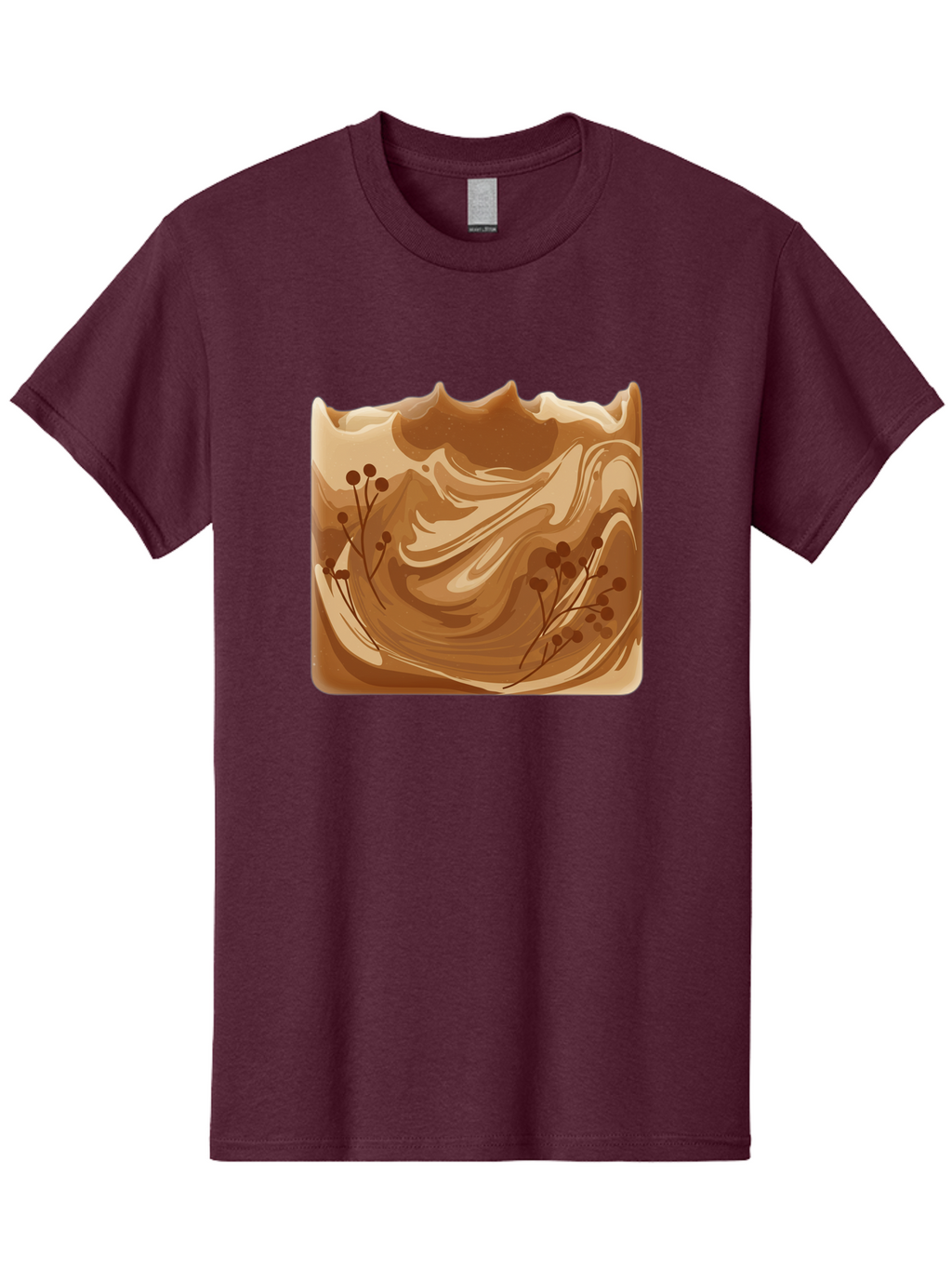 Brown-Swirl-Soap Men'S Graphic Tee, 100% Cotton, Comfortable Casual Summer Wear, Machine Washable, Vintage Camera, Old Camera, Antique Camera, Black Camera, Classic Photography, Photography Equipment, Nostalgic Device, Film Camera, Camera Art Bae934