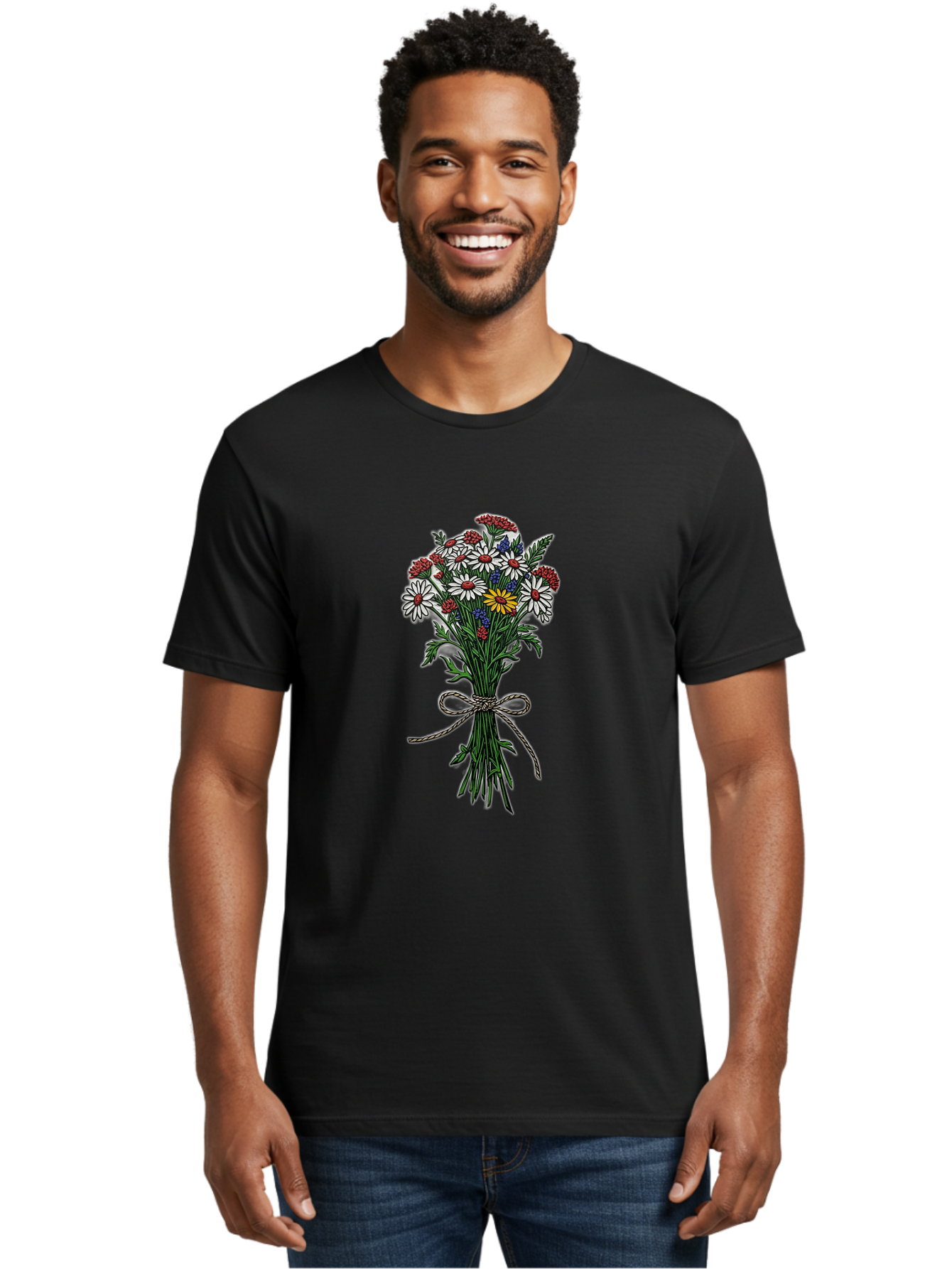 Bunch-Of-Wildflowers Men'S Graphic Tee, 100% Cotton, Comfortable Casual Summer Wear, Machine Washable, Vintage Camera, Old Camera, Antique Camera, Black Camera, Classic Photography, Photography Equipment, Nostalgic Device, Film Camera, Bae938