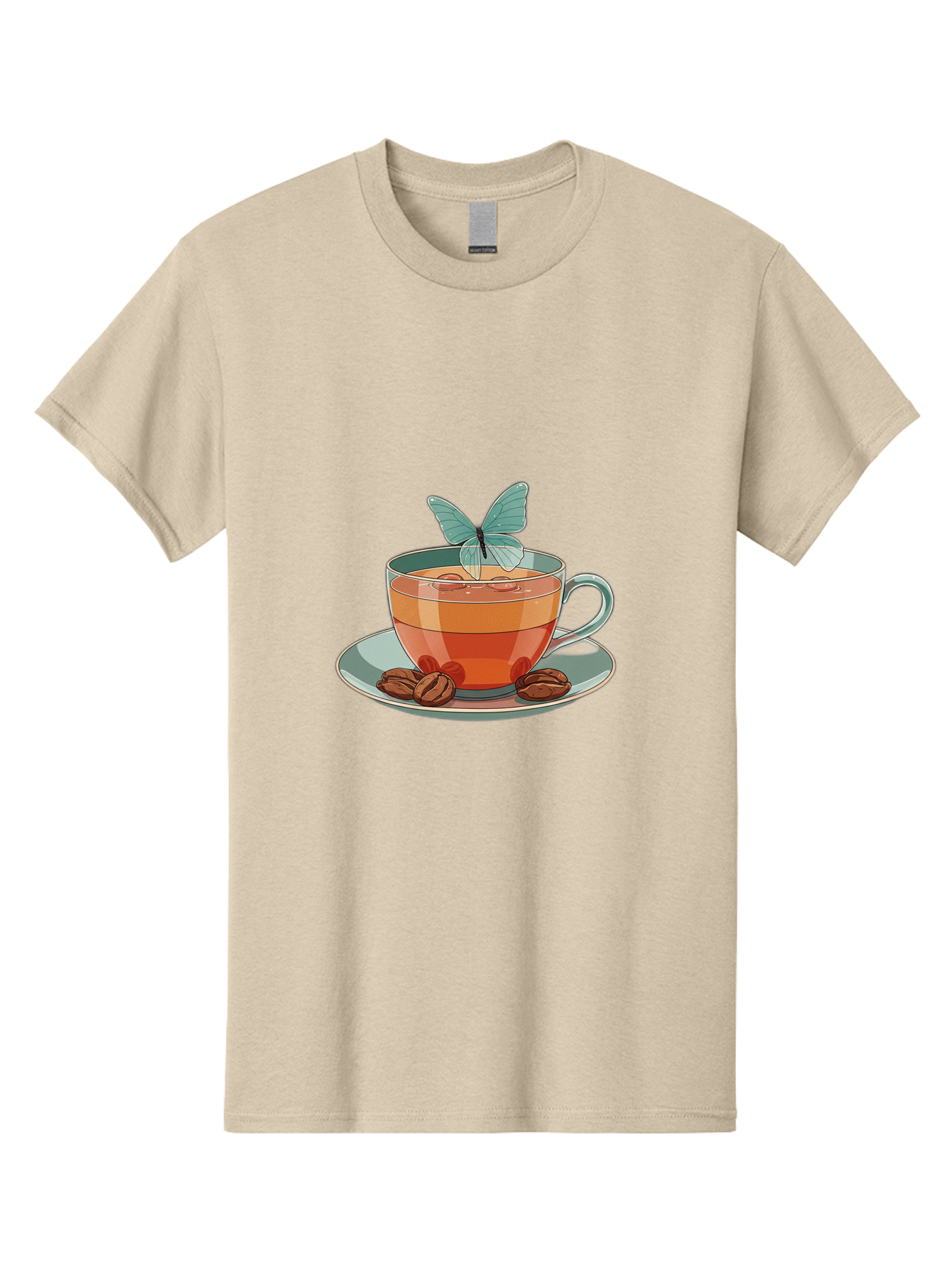 Butterfly-Coffee-Cup Men'S Graphic Tee, 100% Cotton, Comfortable Casual Summer Wear, Machine Washable, Vintage Camera, Old Camera, Antique Camera, Black Camera, Classic Photography, Photography Equipment, Nostalgic Device, Film Camera, Bae940