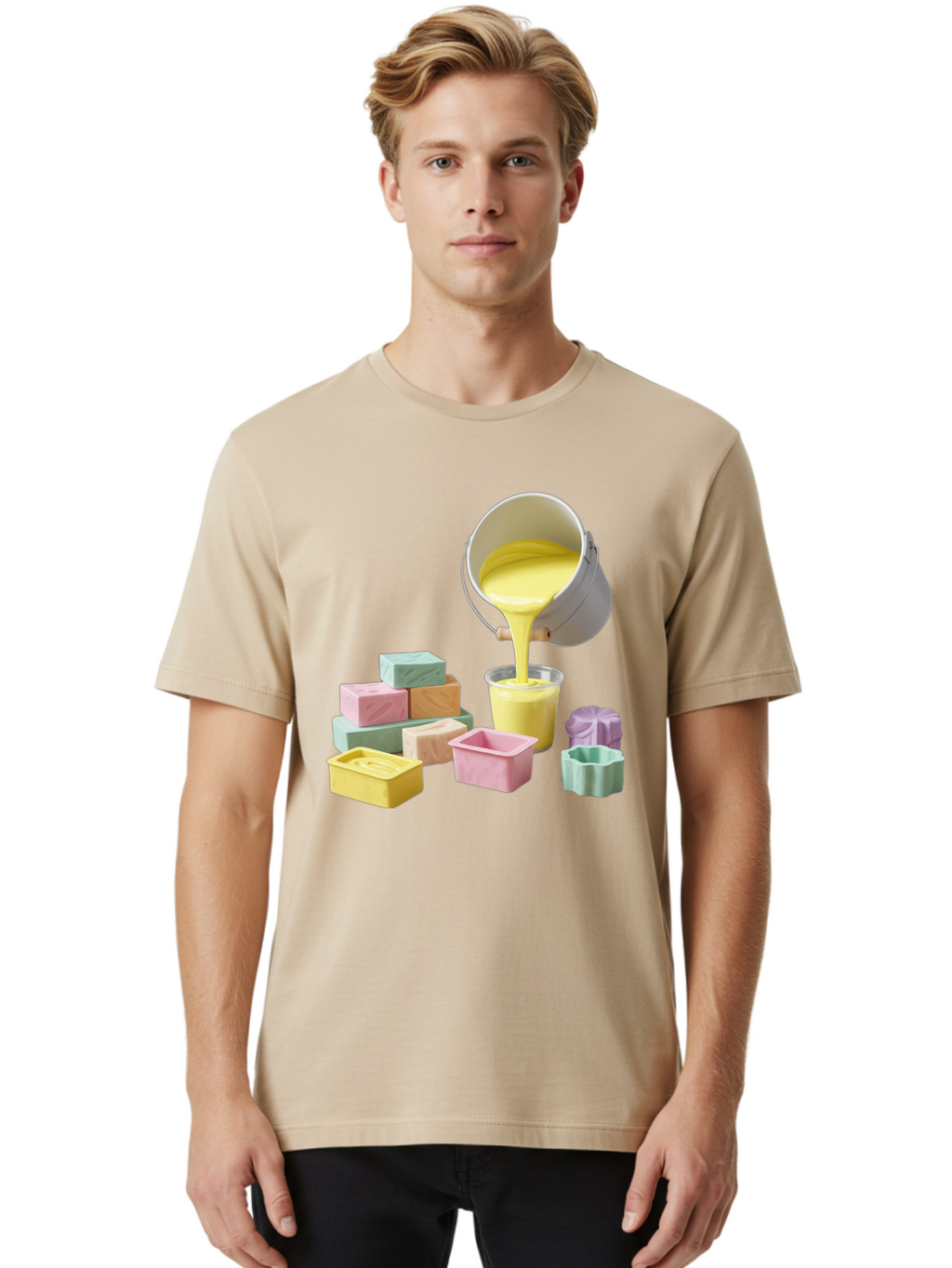 Candle-Pouring Men'S Graphic Tee, 100% Cotton, Comfortable Casual Summer Wear, Machine Washable, Vintage Camera, Old Camera, Antique Camera, Black Camera, Classic Photography, Photography Equipment, Nostalgic Device, Film Camera, Camera Art Bae945
