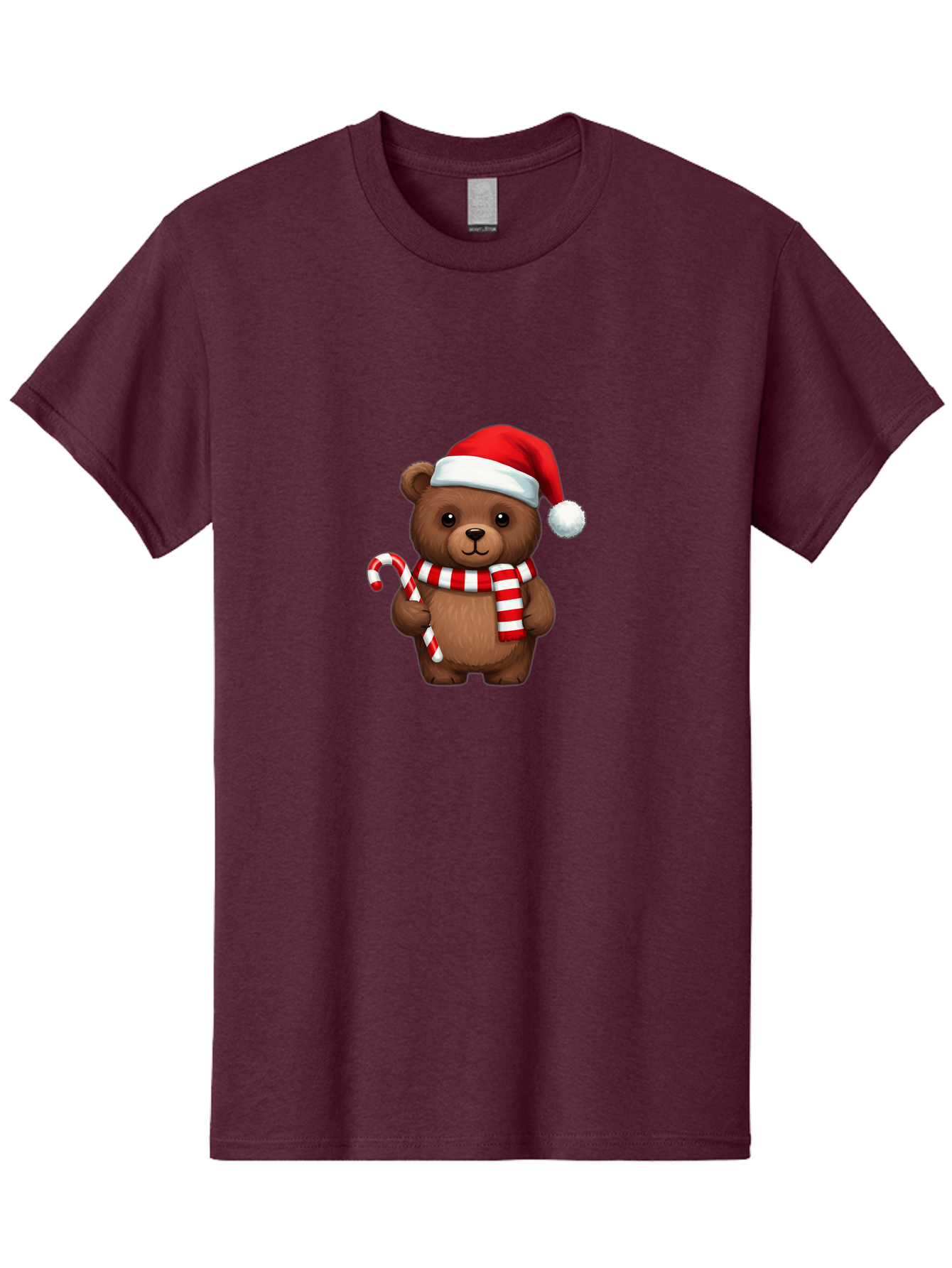 Candy-Cane-Bear Men'S Graphic Tee, 100% Cotton, Comfortable Casual Summer Wear, Machine Washable, Vintage Camera, Old Camera, Antique Camera, Black Camera, Classic Photography, Photography Equipment, Nostalgic Device, Film Camera, Camera Art Bae946