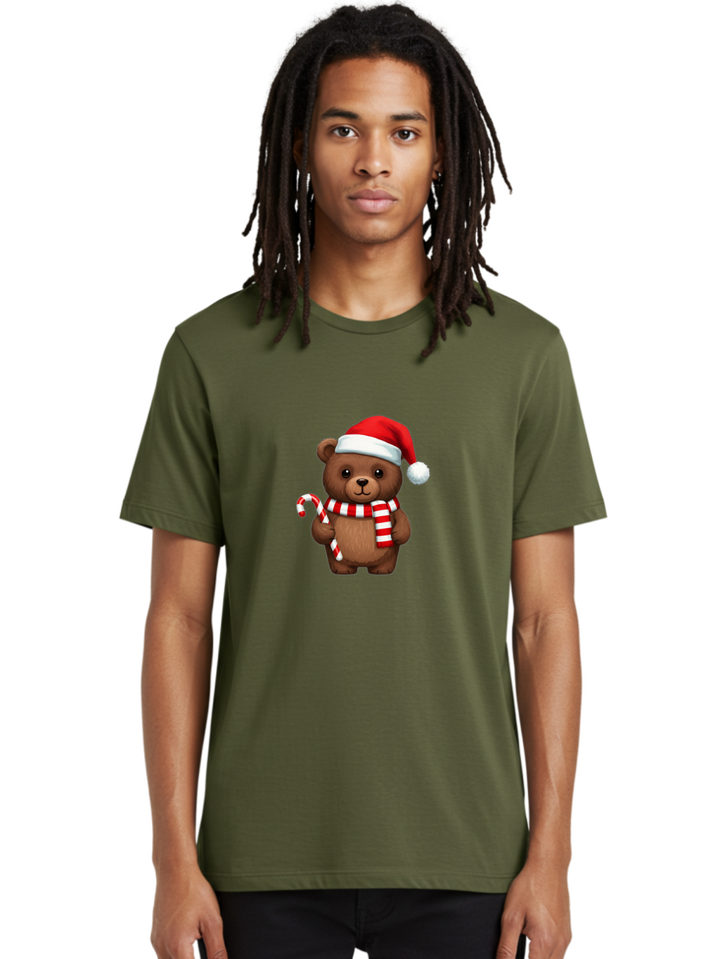 Candy-Cane-Bear Men'S Graphic Tee, 100% Cotton, Comfortable Casual Summer Wear, Machine Washable, Vintage Camera, Old Camera, Antique Camera, Black Camera, Classic Photography, Photography Equipment, Nostalgic Device, Film Camera, Camera Art Bae946