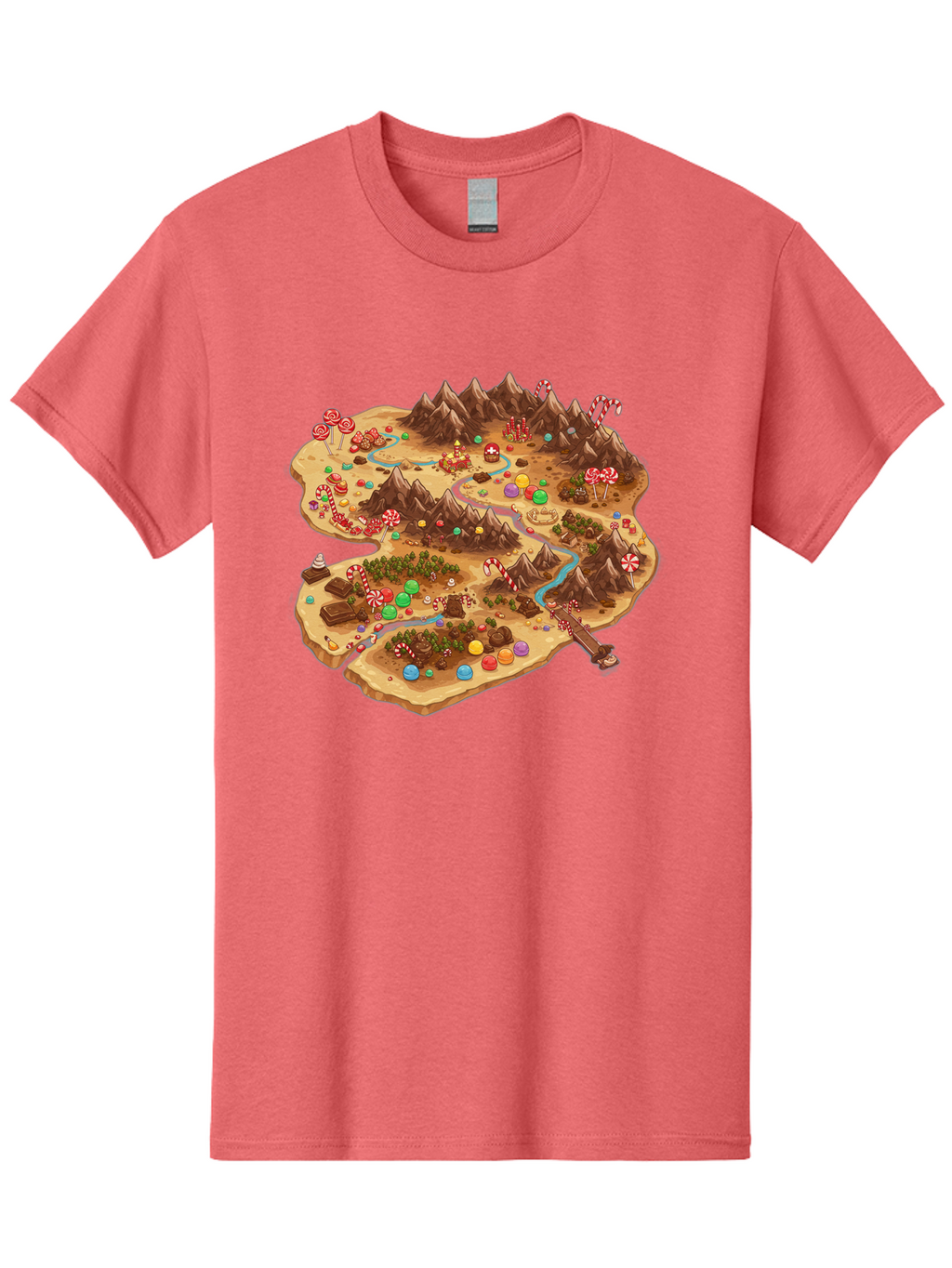 Candyland-Map Men'S Graphic Tee, 100% Cotton, Comfortable Casual Summer Wear, Machine Washable, Vintage Camera, Old Camera, Antique Camera, Black Camera, Classic Photography, Photography Equipment, Nostalgic Device, Film Camera, Camera Art Bae948